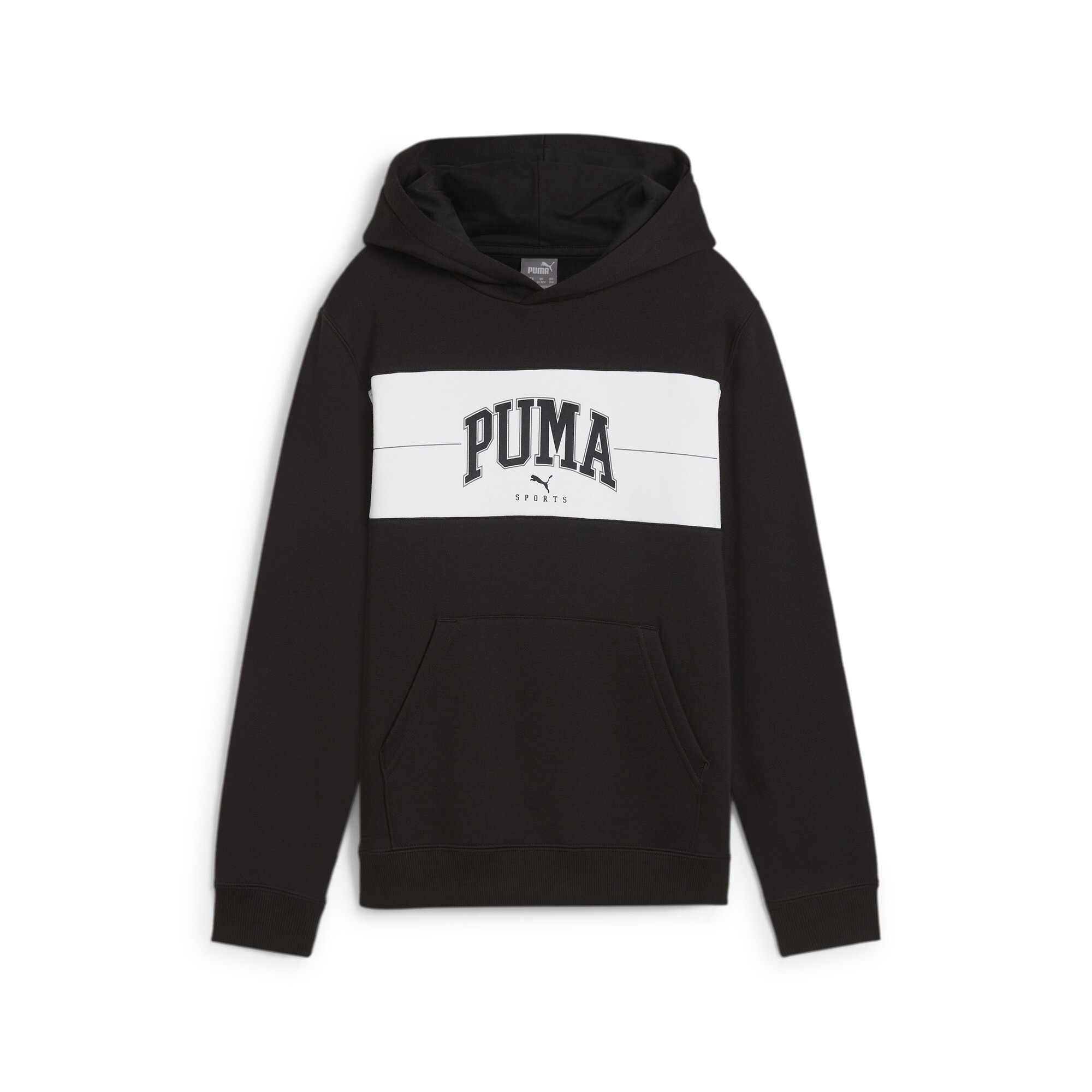 PUMA Kapuzensweatshirt »SQUAD HOODIE FL B«, mit grafischem Gummidruck, mit Kängurutasche, Relaxed Fit