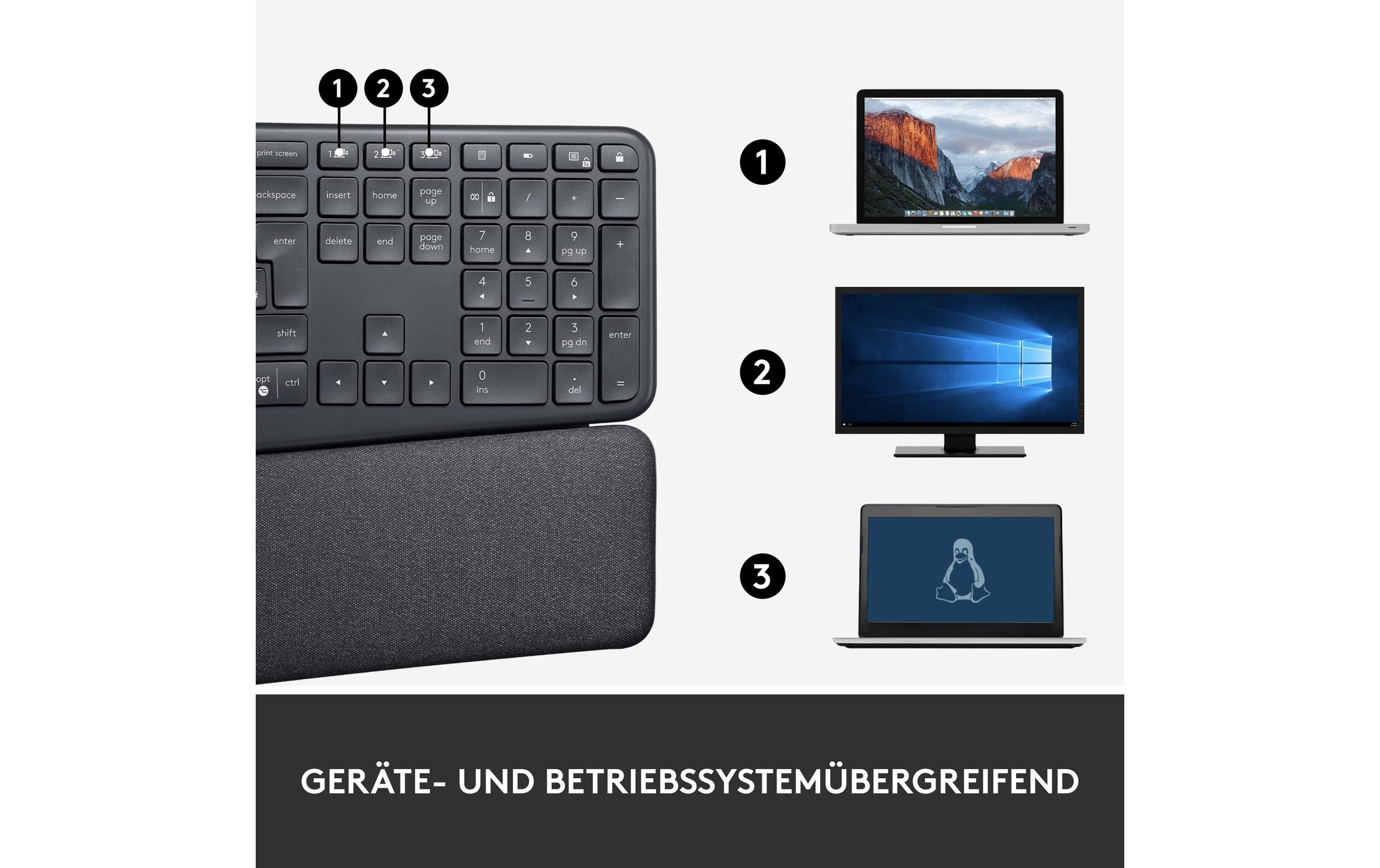 Logitech ergonomische Tastatur »K860 for Business«