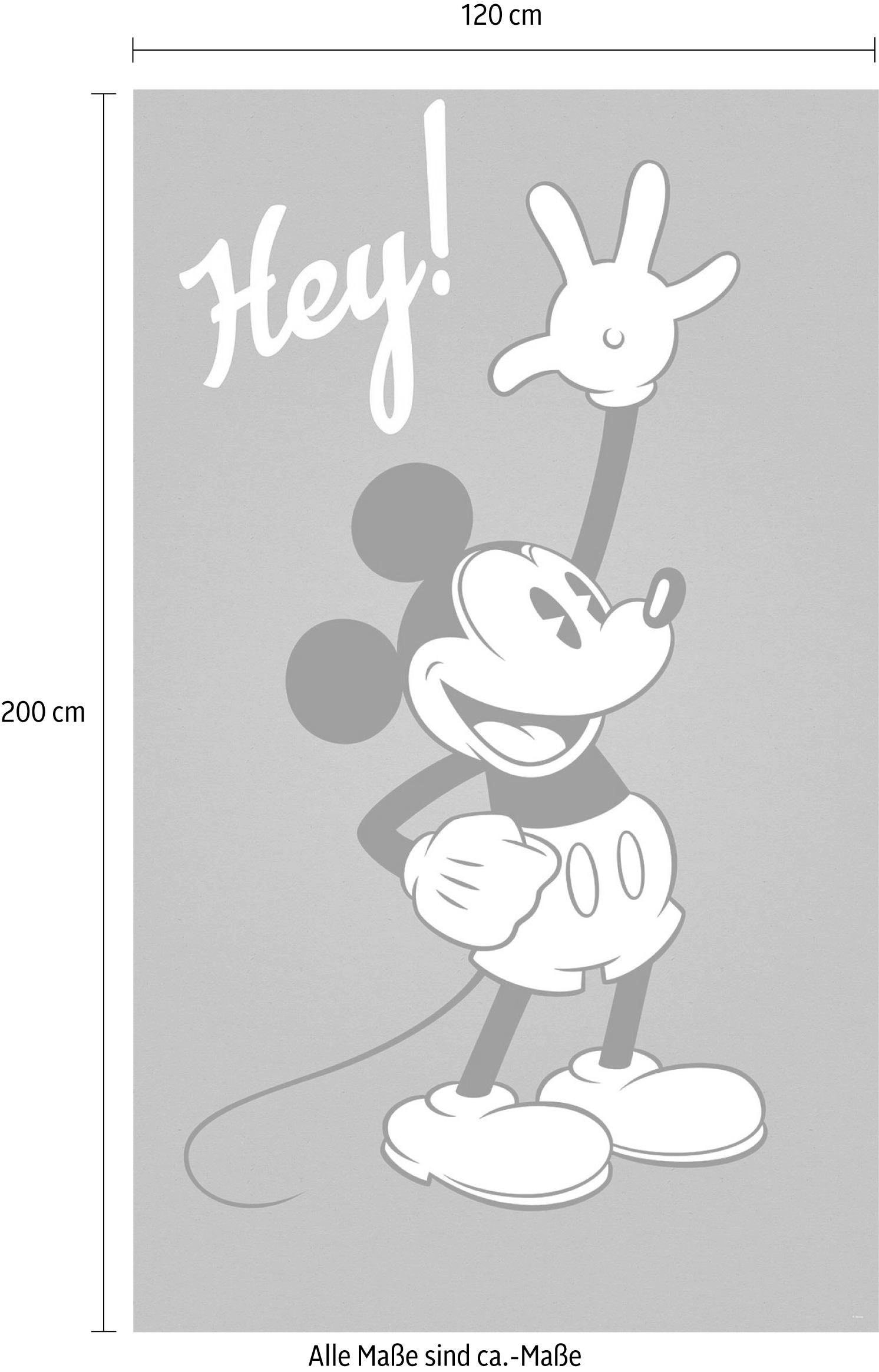 Komar Vliestapete »Digitaldruck Vlies - Mickey - Hey - Grösse 120 x 200 cm«, bedruckt, Kinderzimmer
