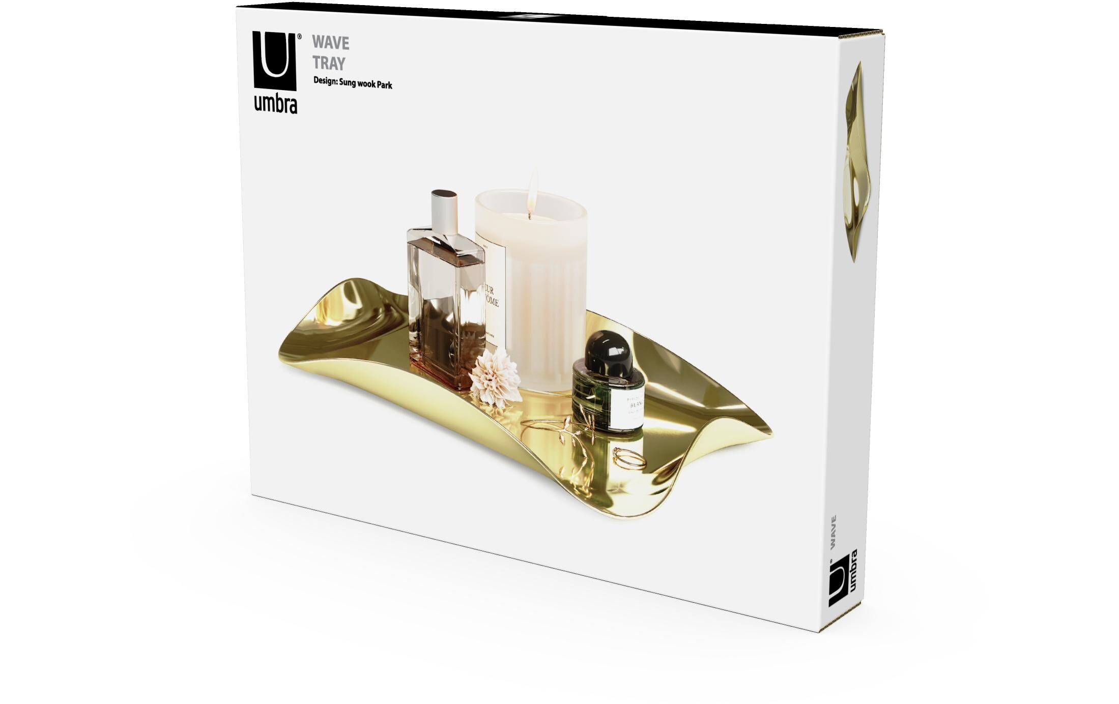 Umbra Servierplatte »Wave, Goldfarben«