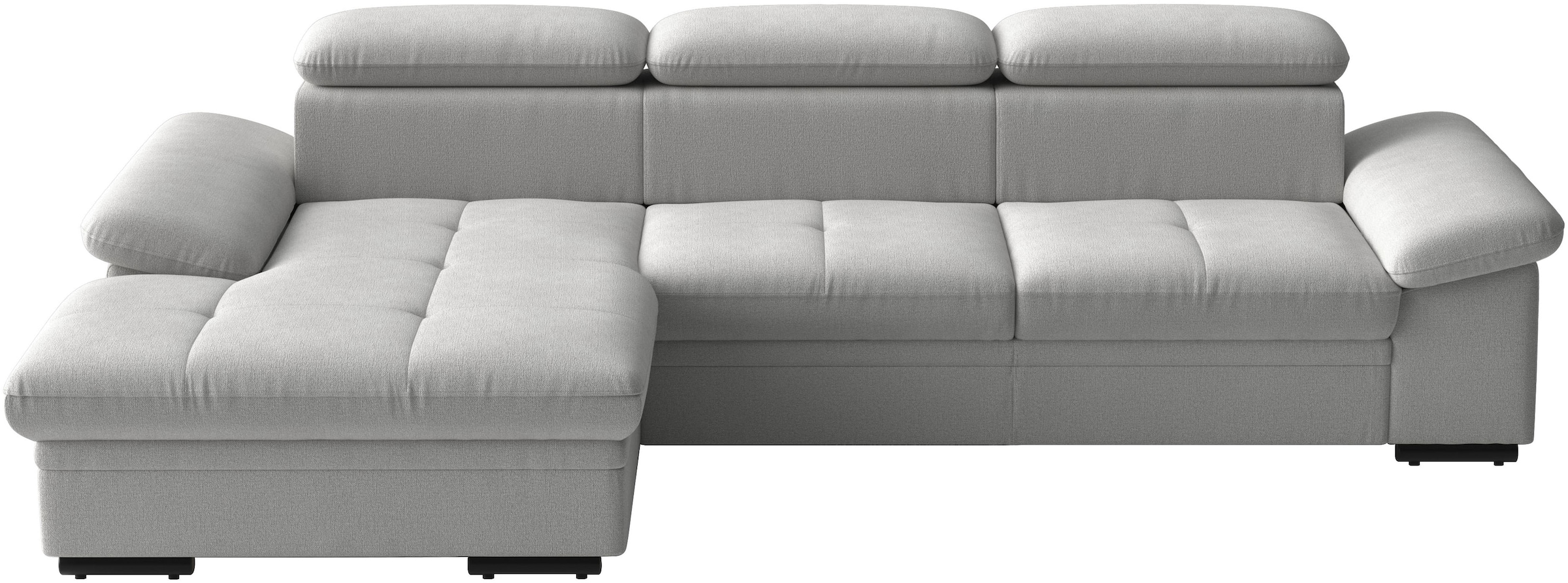 sit&more Ecksofa "Viola L-Form, B: 260 cm, Arm- & Kopfteilverstellung" optional Schlaffunktion, Sofa mit Komfortsitz
