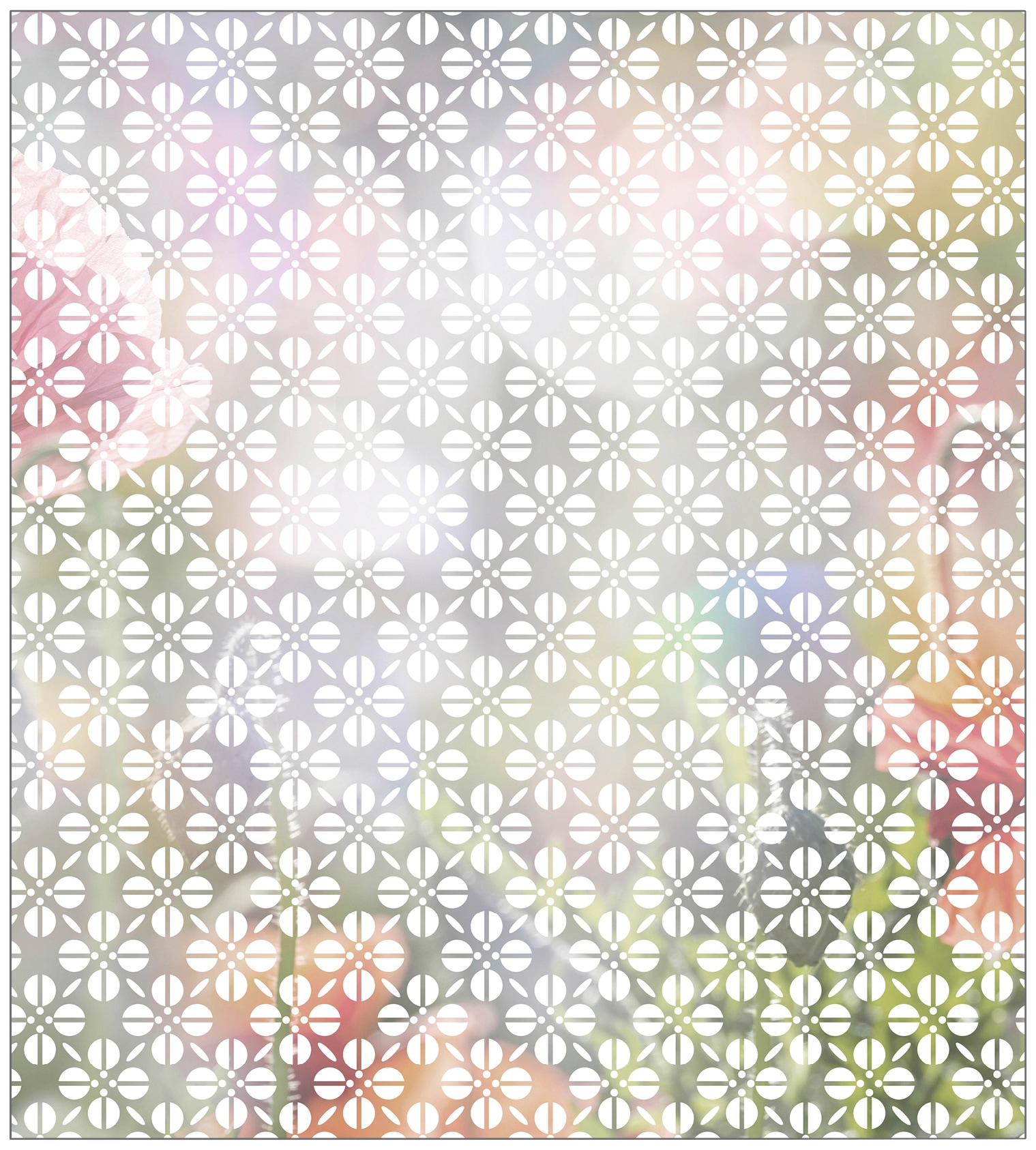 MySpotti Fensterfolie »Look Grafik Blumenmuster white«, halbtransparent,  glattstatisch haftend, 90 x 100 cm, statisch haftend online bestellen |  Jelmoli-Versand