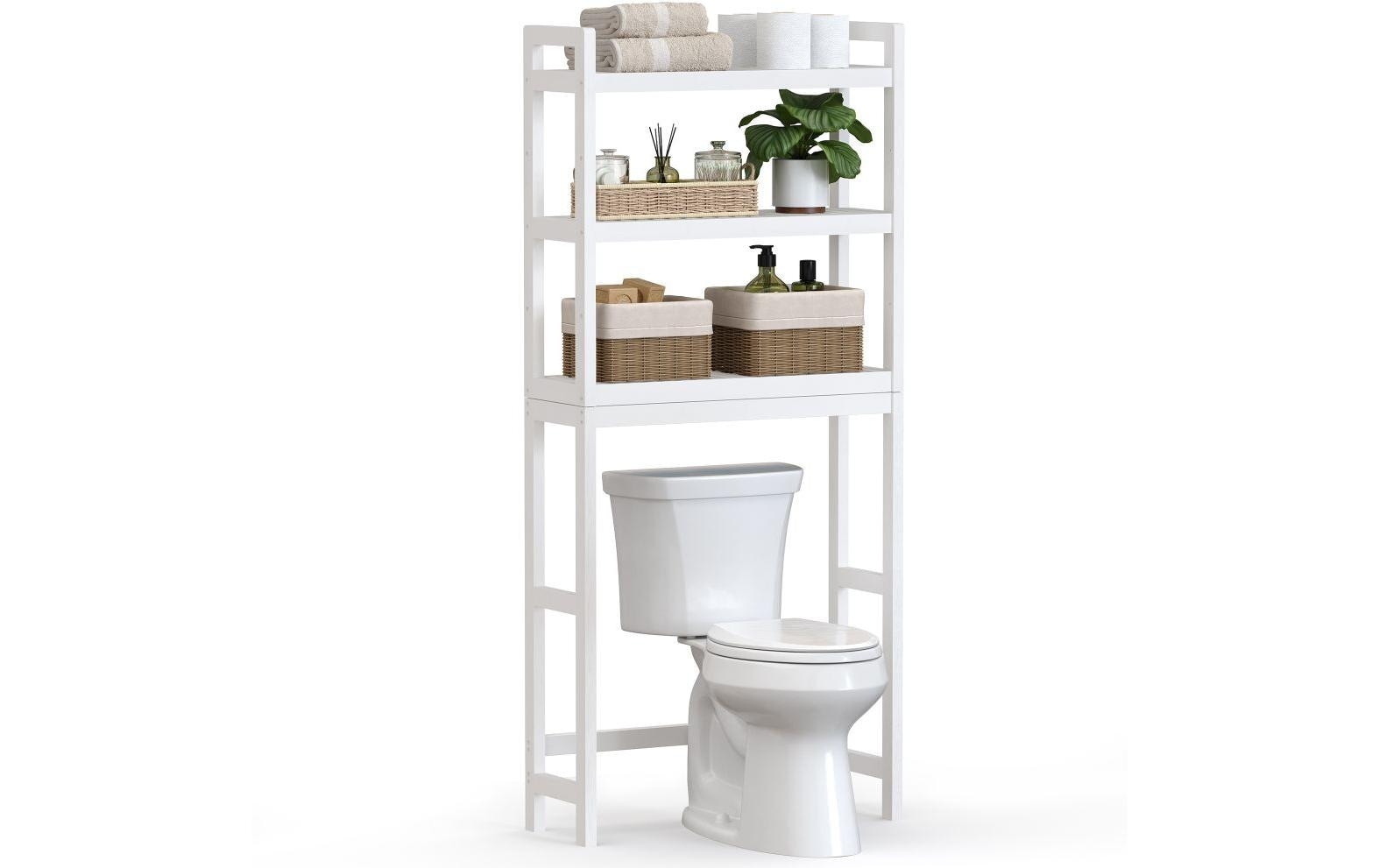 SONGMICS Badregal »26 x 163 cm, Weiss«