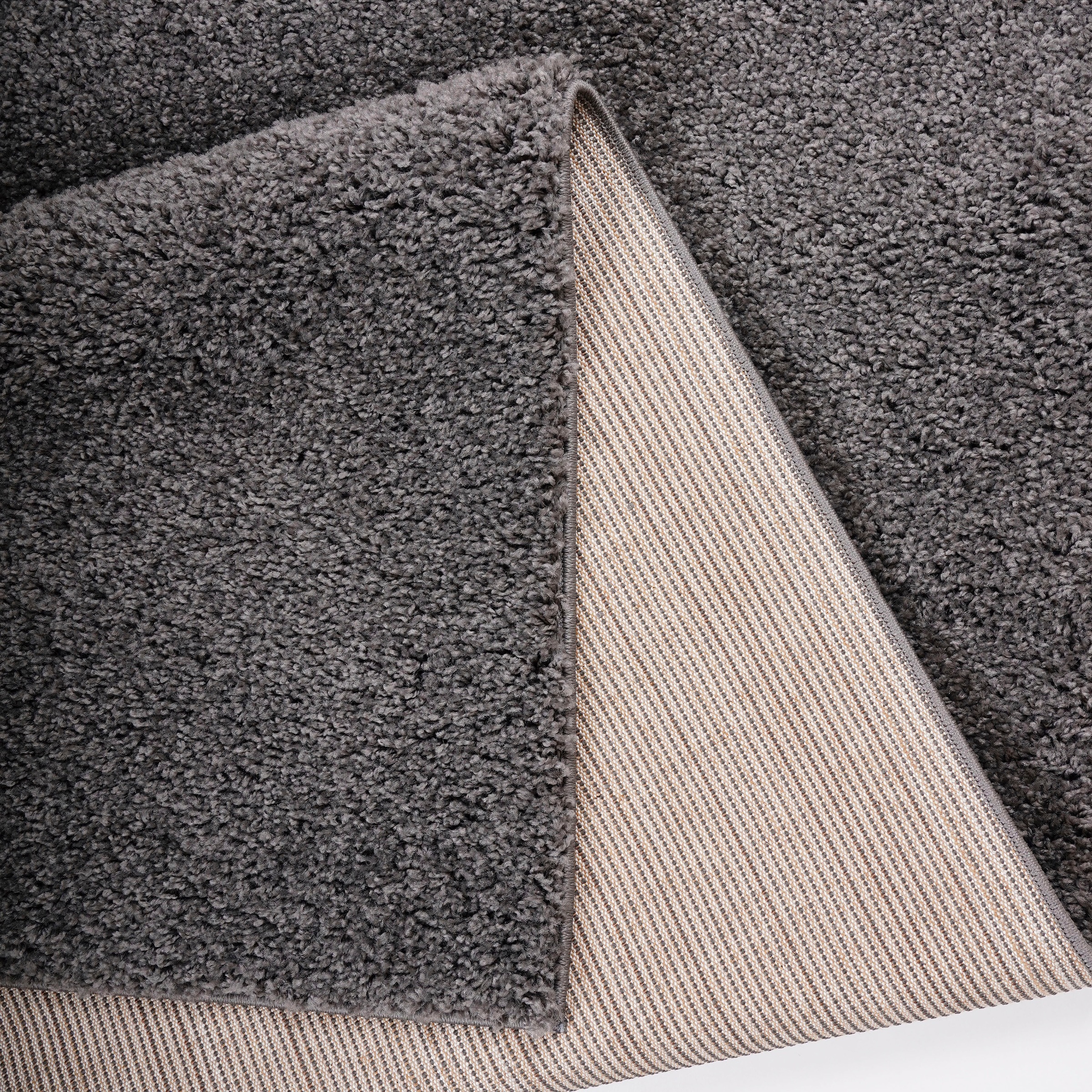 Bruno Banani Läufer »Shaggy Soft«, rechteckig, 30 mm Höhe, Läufer, Brücke, gewebt, Uni-Farben, besonders weich