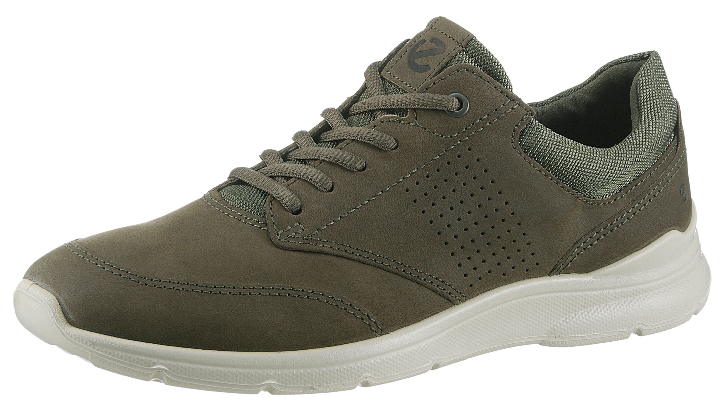 Ecco Sneaker »IRVING« mit weisser Laufsohle, Freizeitschuh, Halbschuh, Schnürschuh