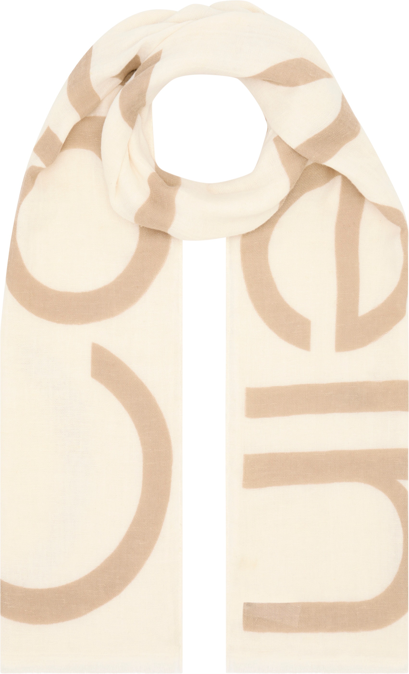 Calvin Klein Schal »BOLD LOGO COTTON HEMP SCARF« mit Logo-Print