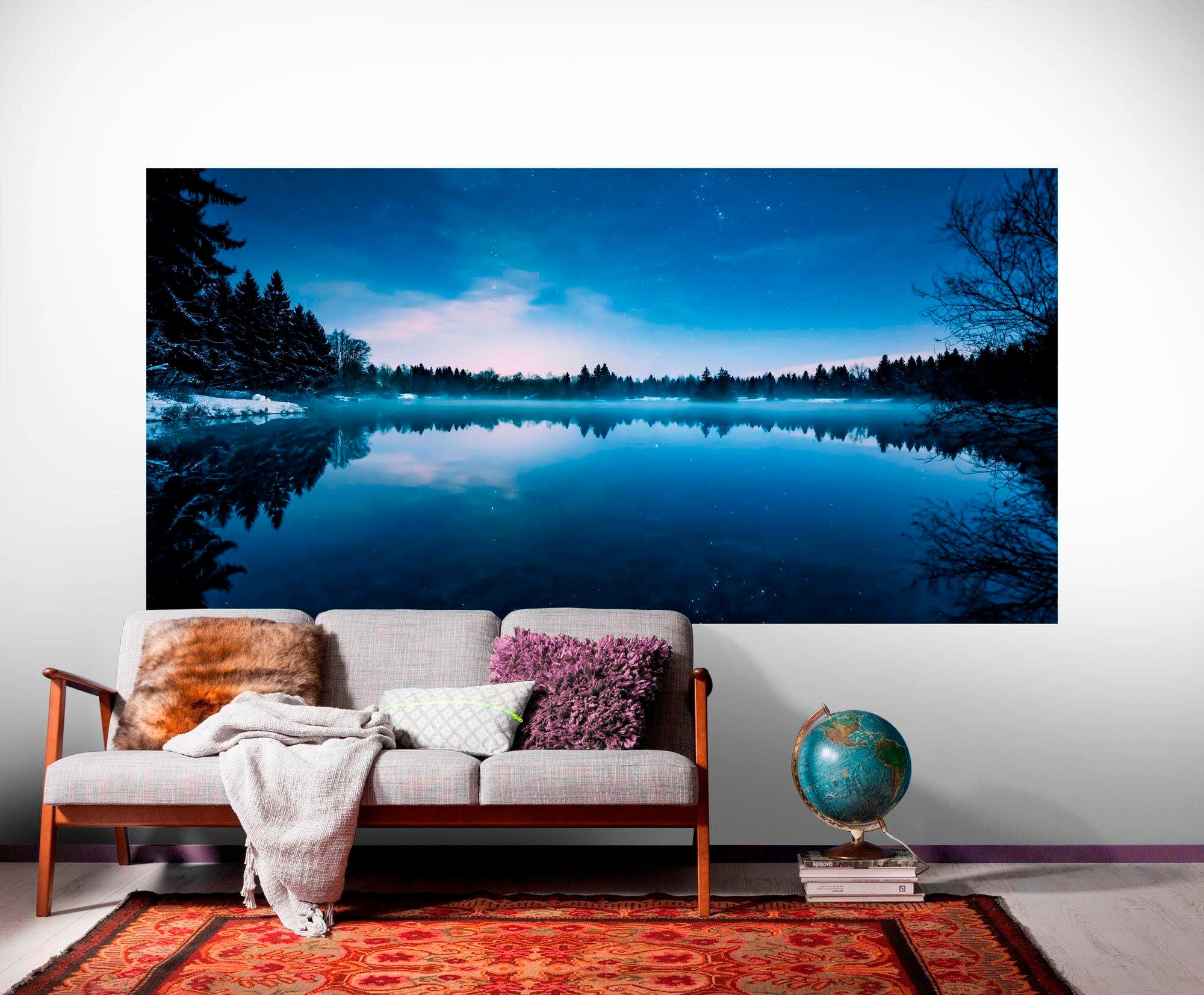 Komar Vliestapete »Digitaldruck Vlies - Glistening Stars - Grösse 200 x 100 cm«, bedruckt, Wohnzimmer, Schlafzimmer
