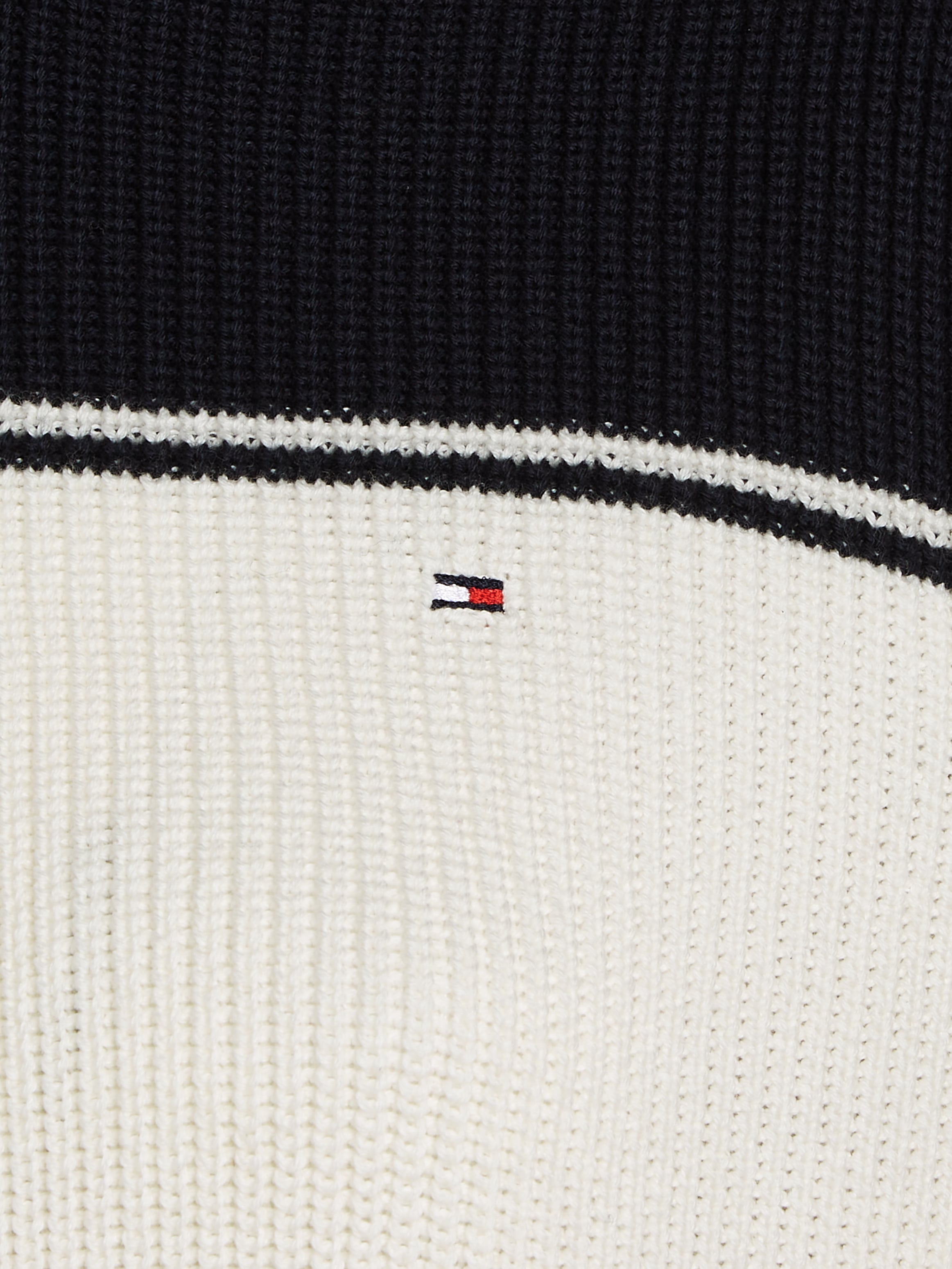 Tommy Hilfiger Curve Rundhalspullover »CRV CO CARDI STITCH C-NK SWT«, Grosse Grössen