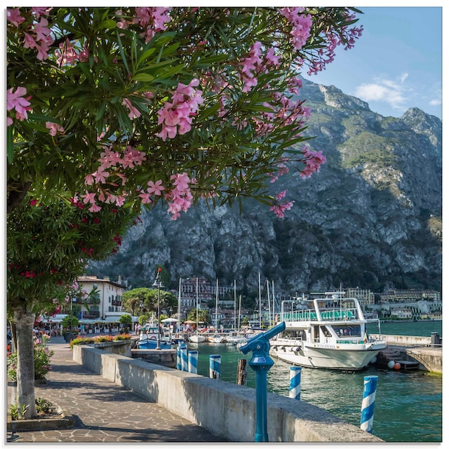 Artland Glasbild »Gardasee Hafen Limone sul Garda«, Europa, (1 St.), in  verschiedenen Grössen online bestellen | Jelmoli-Versand