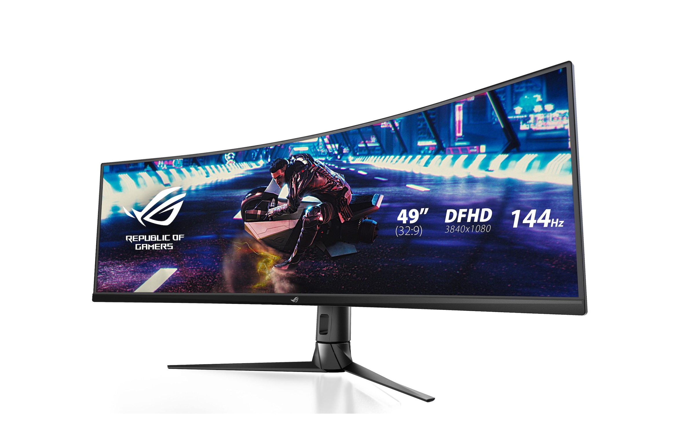 Asus Curved-Gaming-Monitor »ASUS XG49VQ 49 Curved 3840x1080, VA, 0,88125«, 123,97 cm/49 Zoll, 3840 x 1080 px, 4 ms Reaktionszeit, 144 Hz