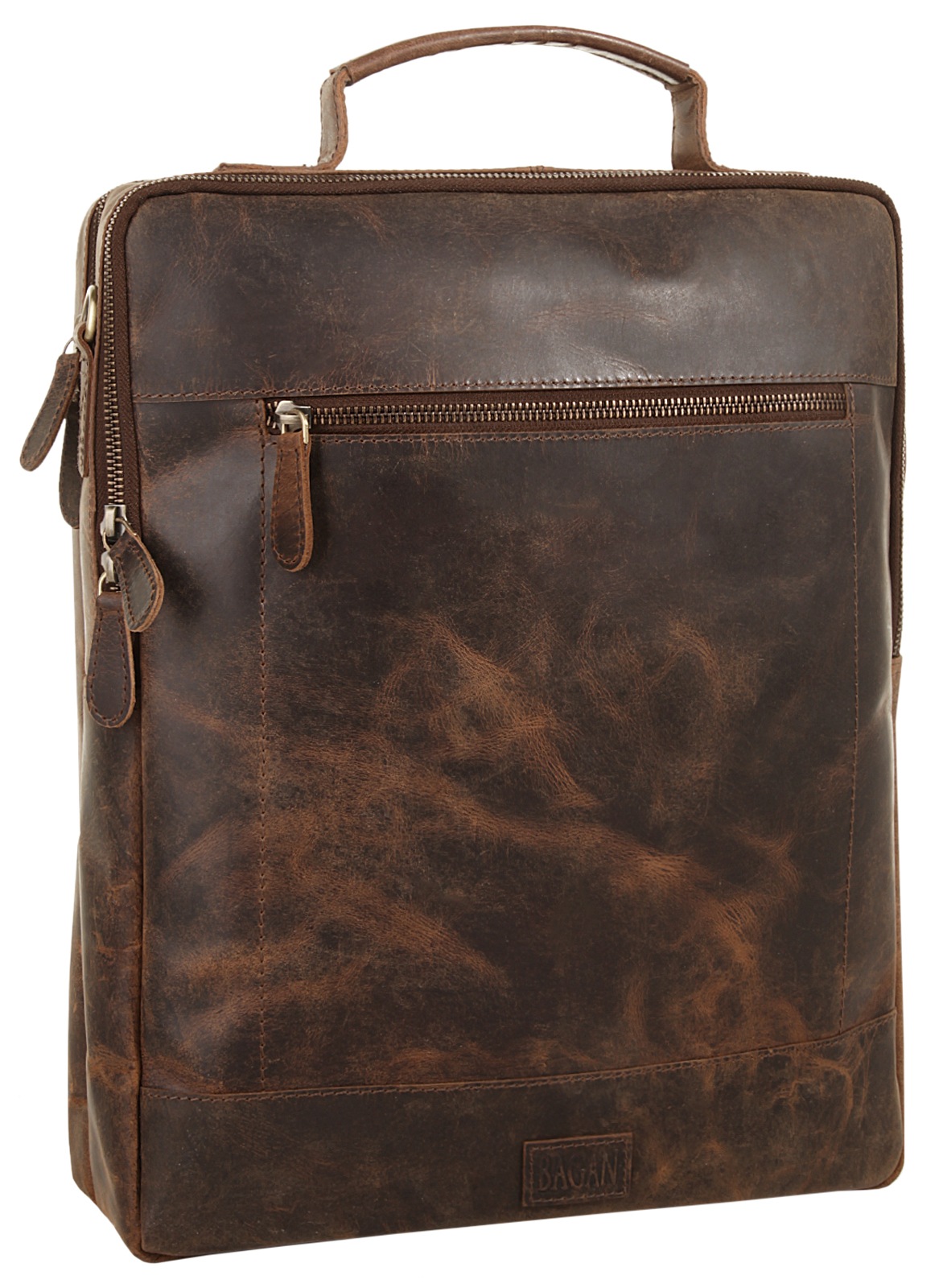 Bagan Laptoprucksack, echt Leder