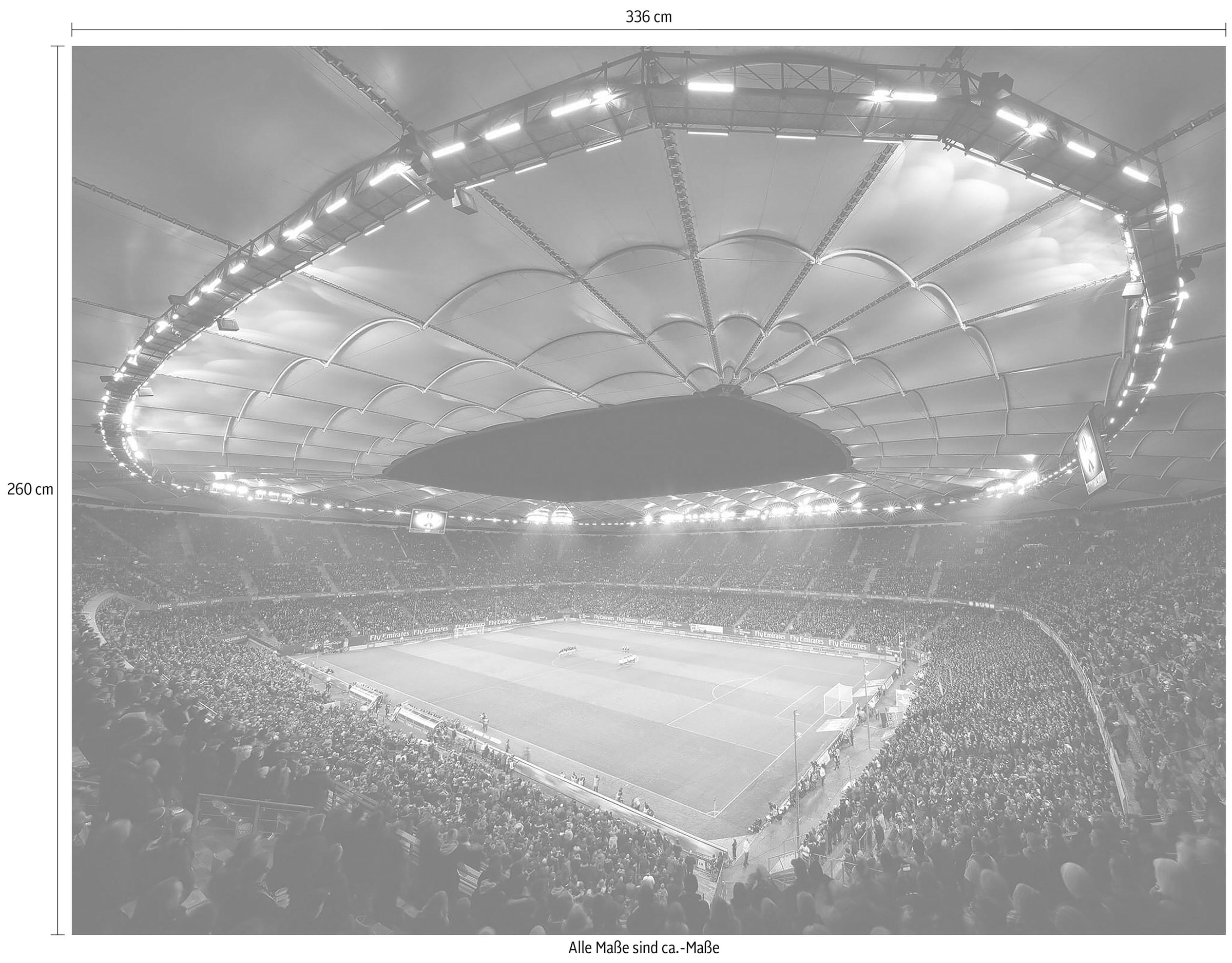 Wall-Art Vliestapete »Hamburger SV im Stadion bei Nacht« online kaufen |  Jelmoli-Versand