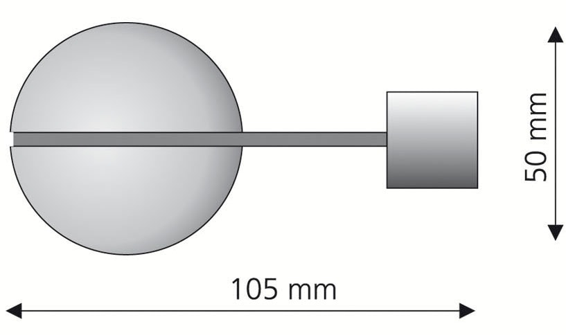 Liedeco Gardinenstangen-Endstück »Endstück, Endknopf "Skandinavia" Harsens«, (1 St.), Endstück, Endknopf Harsens, 1 Stück