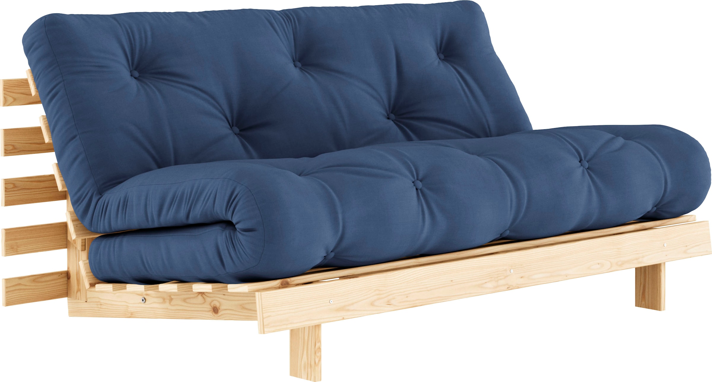 Karup Design Schlafsofa »Roots 160«, (2 St.), Mit Holzstruktur, inkl. Futonmatratze, Liegefläche 160x200 cm