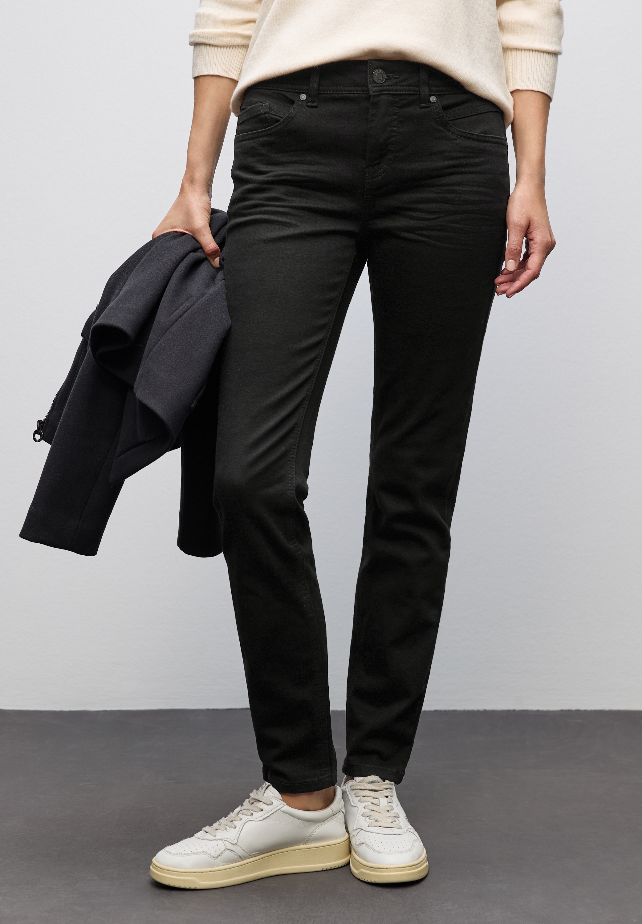STREET ONE 5-Pocket-Jeans »Style Jane« im Slim Fit, Mid Waist