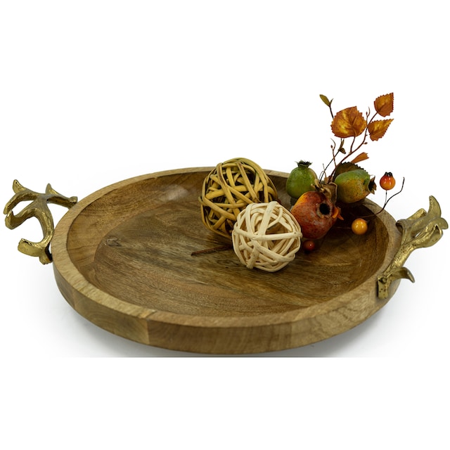 NOOR LIVING Dekotablett »Weihnachtsdeko«, (1 St.), aus exclusivem Mango-Holz  online bestellen | Jelmoli-Versand