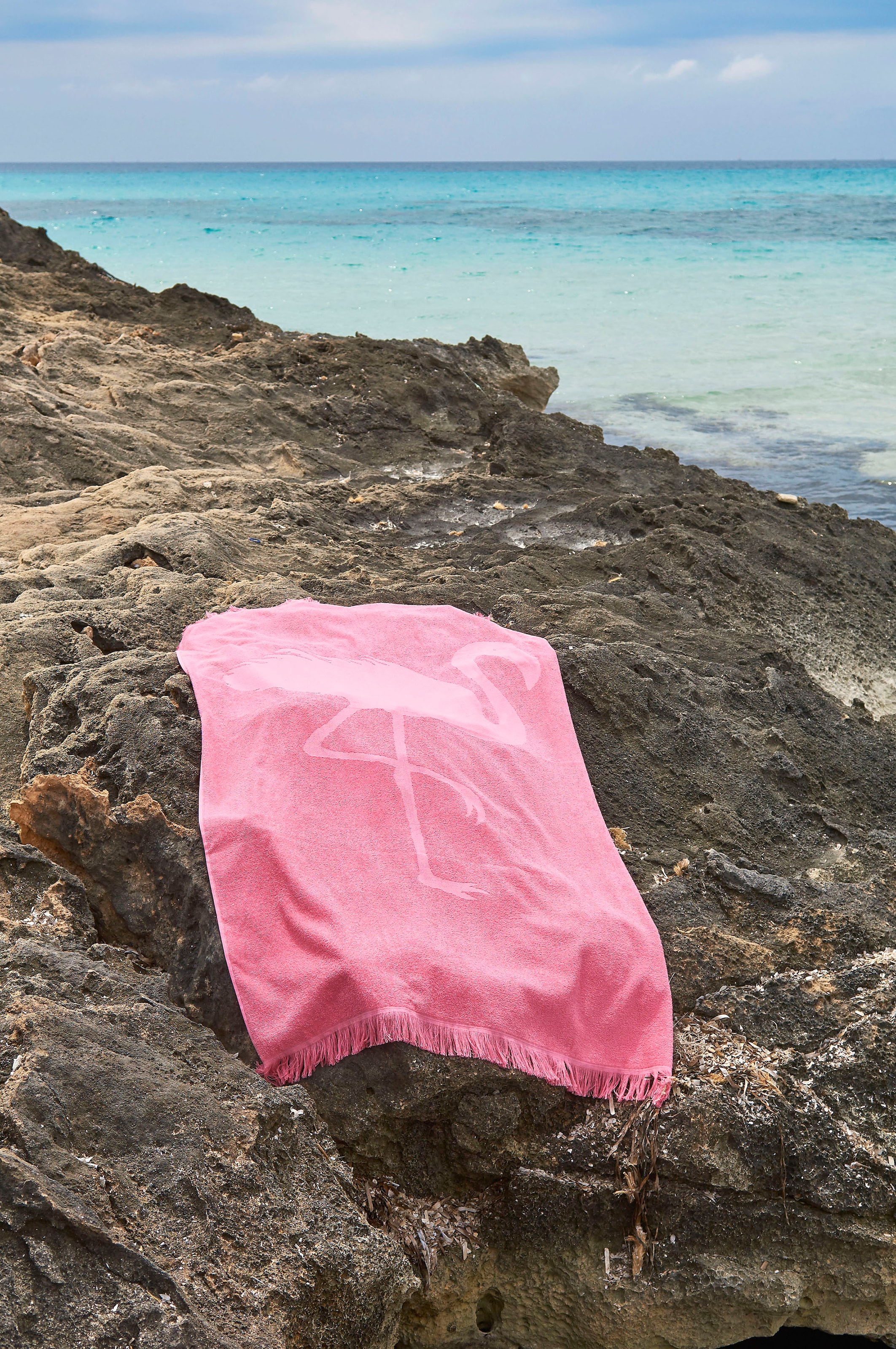 oder kaufen Strandtuch im als St.), Jelmoli-Online done.® (1 Hamamtücher ❤ ideal Shop Sauna- »Flamingo«, saugfähige Frottier-Innenseite,