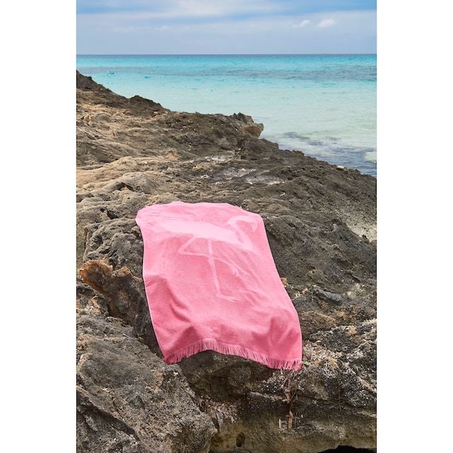 ❤ done.® Hamamtücher »Flamingo«, (1 St.), saugfähige Frottier-Innenseite,  ideal als Sauna- oder Strandtuch kaufen im Jelmoli-Online Shop