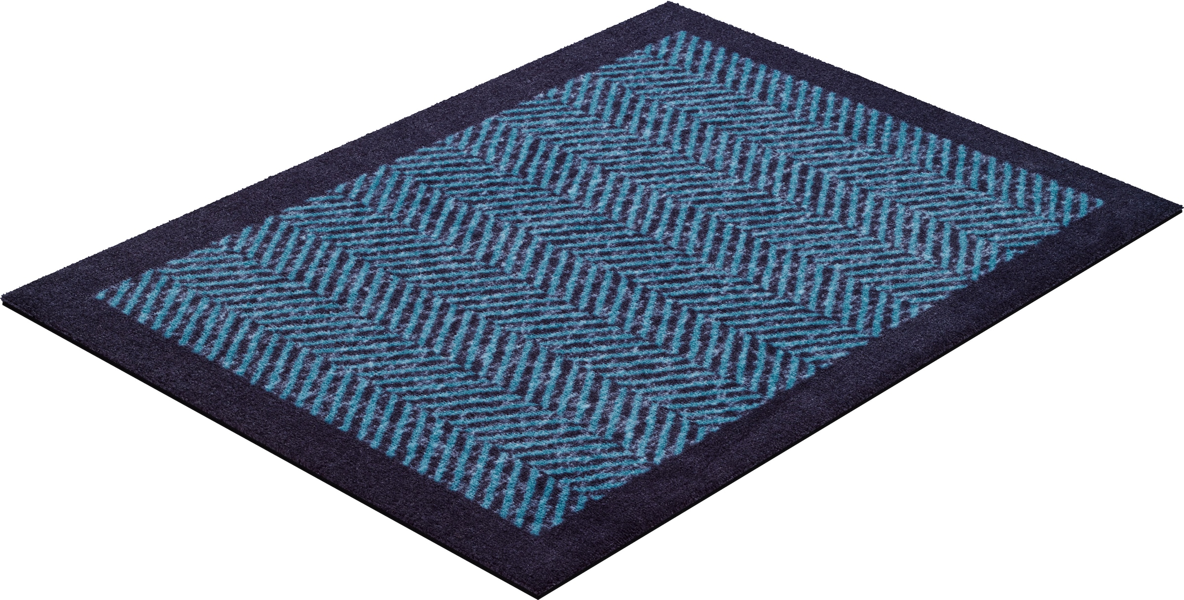 Grund Teppich »Herringbone«, rechteckig, In- und Outdoor geeignet, mit Bordüre