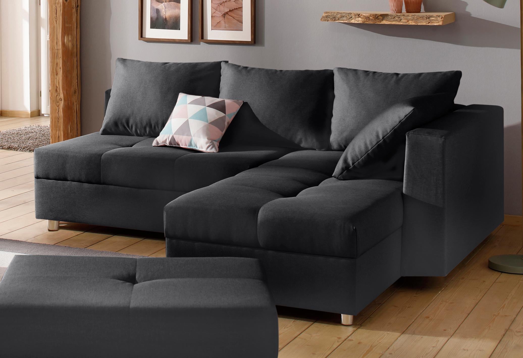 Home affaire Ecksofa »Italia«, mit Bettfunktion, mit Federkern online  shoppen | Jelmoli-Versand