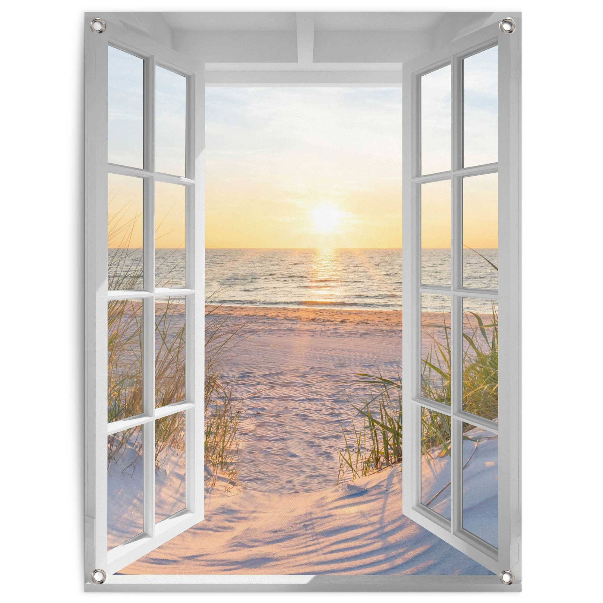 Reinders! Poster »Sonnenuntergang durch das Fenster«, Outdoor für Garten  oder Balkon online kaufen | Jelmoli-Versand | Poster