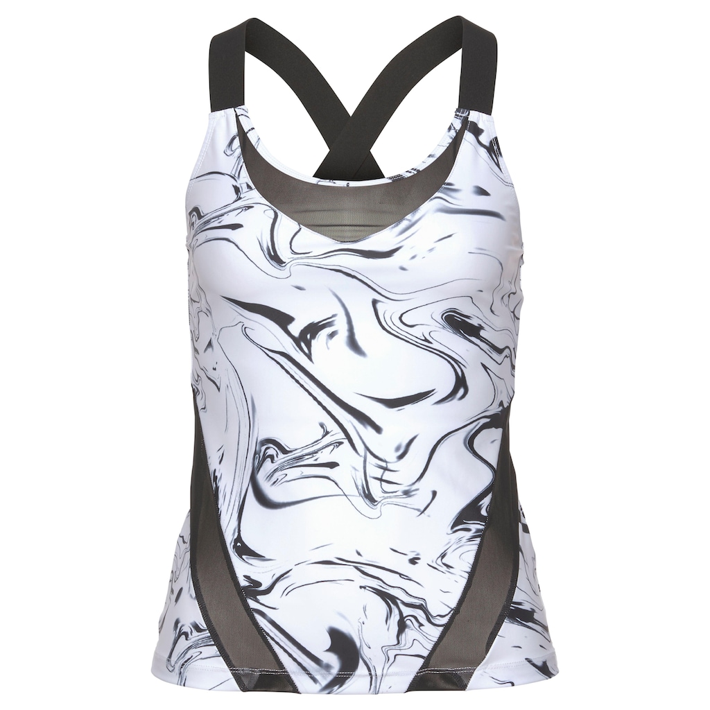 LASCANA ACTIVE Funktionsshirt »White Marble«