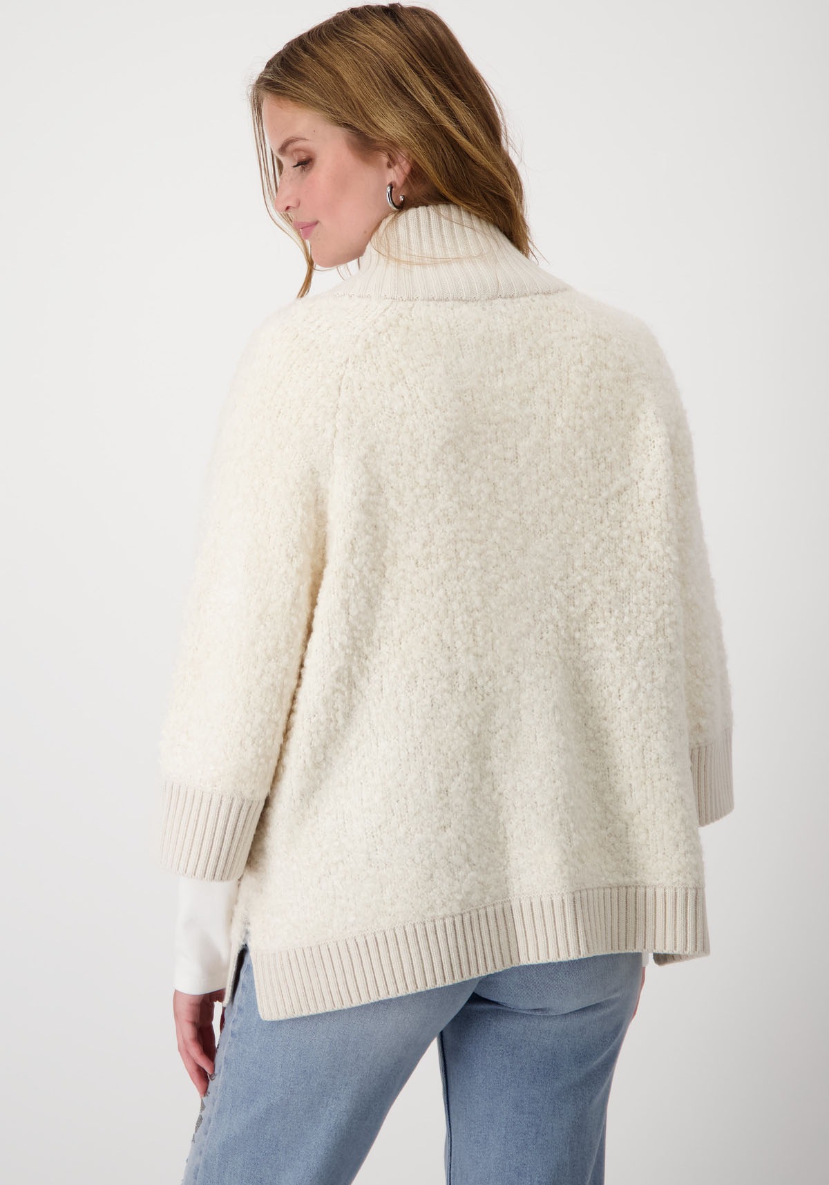 Monari Strickjacke, aus Boucle Garn