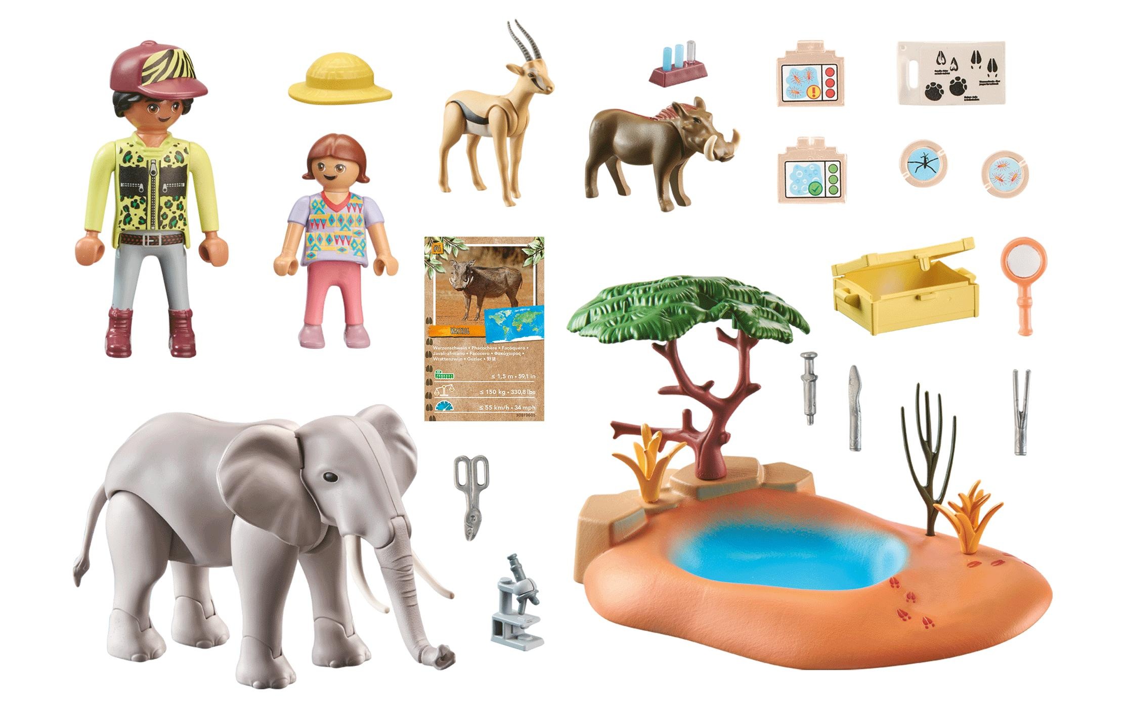 Playmobil® Spielbausteine »Wiltopia Spritztour zum Wasserloch 71294«, (35 St.)