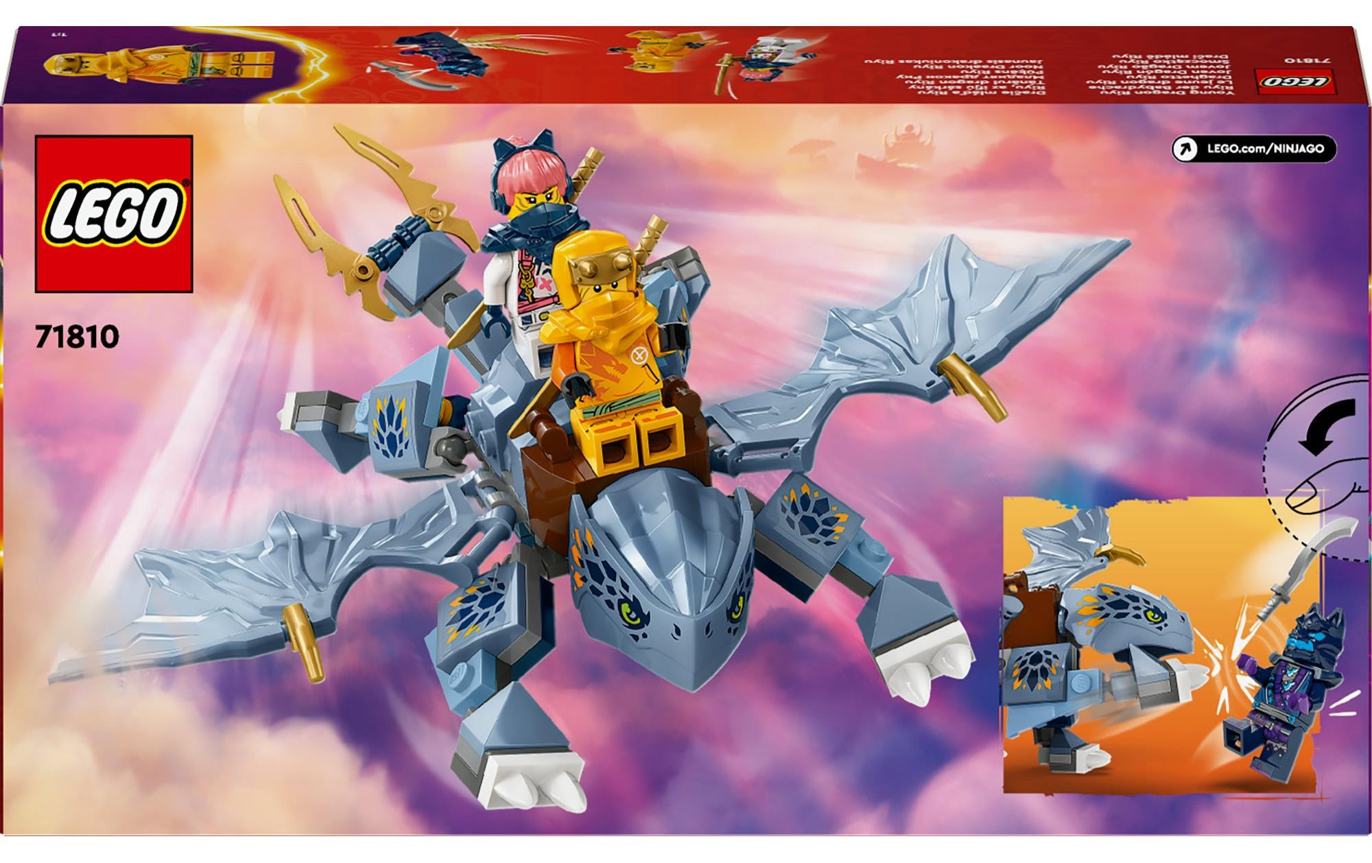 LEGO® Spielbausteine »Ninjago Riyu der Babydrache 71810«, (132 St.)