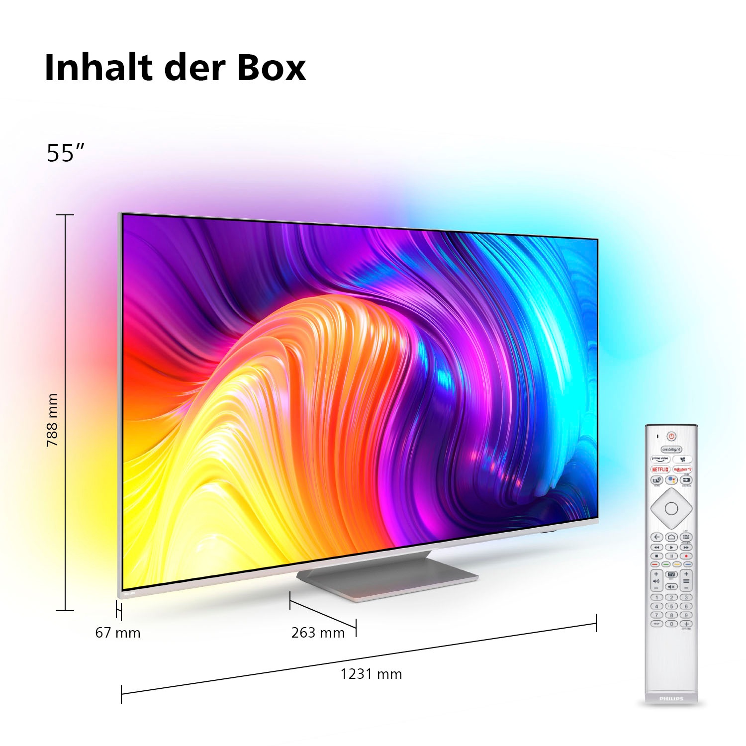 Philips LED-Fernseher »55PUS8807/12«, 4K Ultra HD, Smart-TV-Android TV