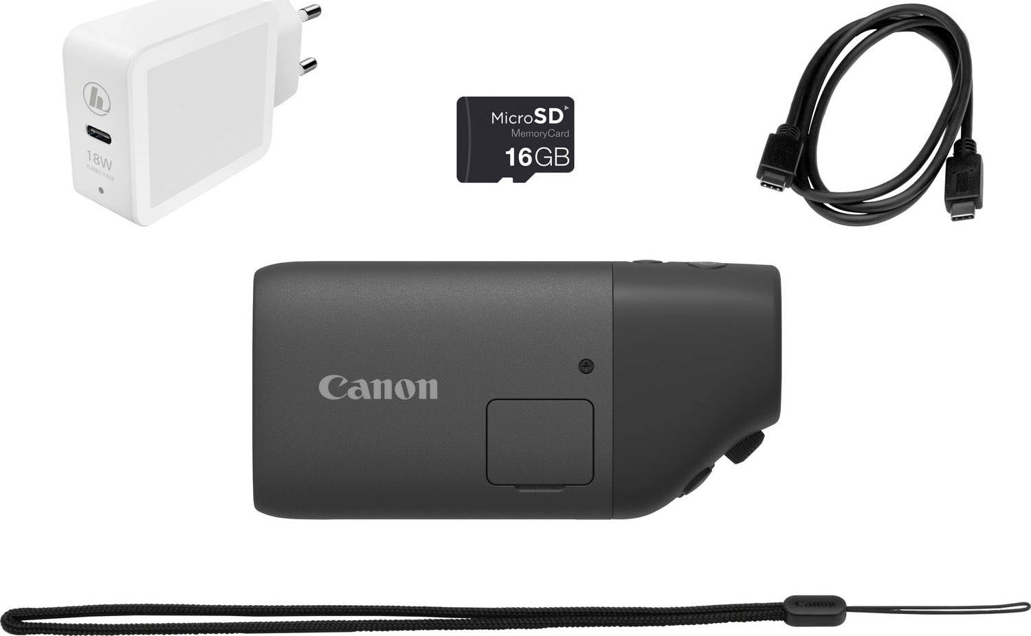 Canon Systemkamera »PowerShot ZOOM Spektiv-Stil Basis Kit«, 12,1 MP, 3 fachx opt. Zoom, WLAN-Bluetooth, Digitales Fernglas mit Foto & Videofunktion