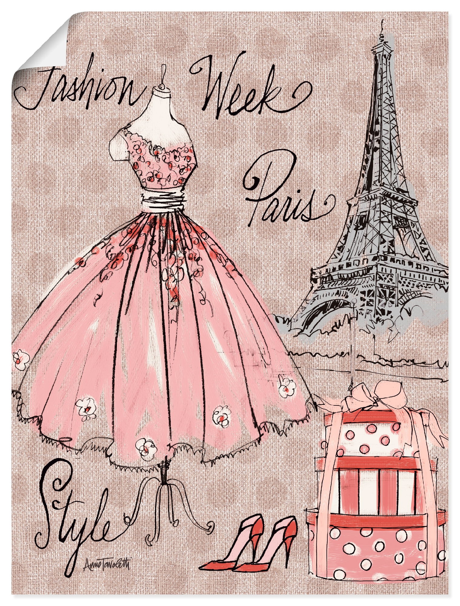 Artland Poster "Fashion Week III" Mode 1 Stk. tlg. ohne Rahmen