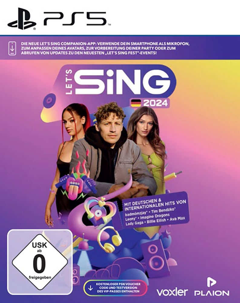 Spielesoftware »Let's Sing 2024 German Version«, PlayStation 5