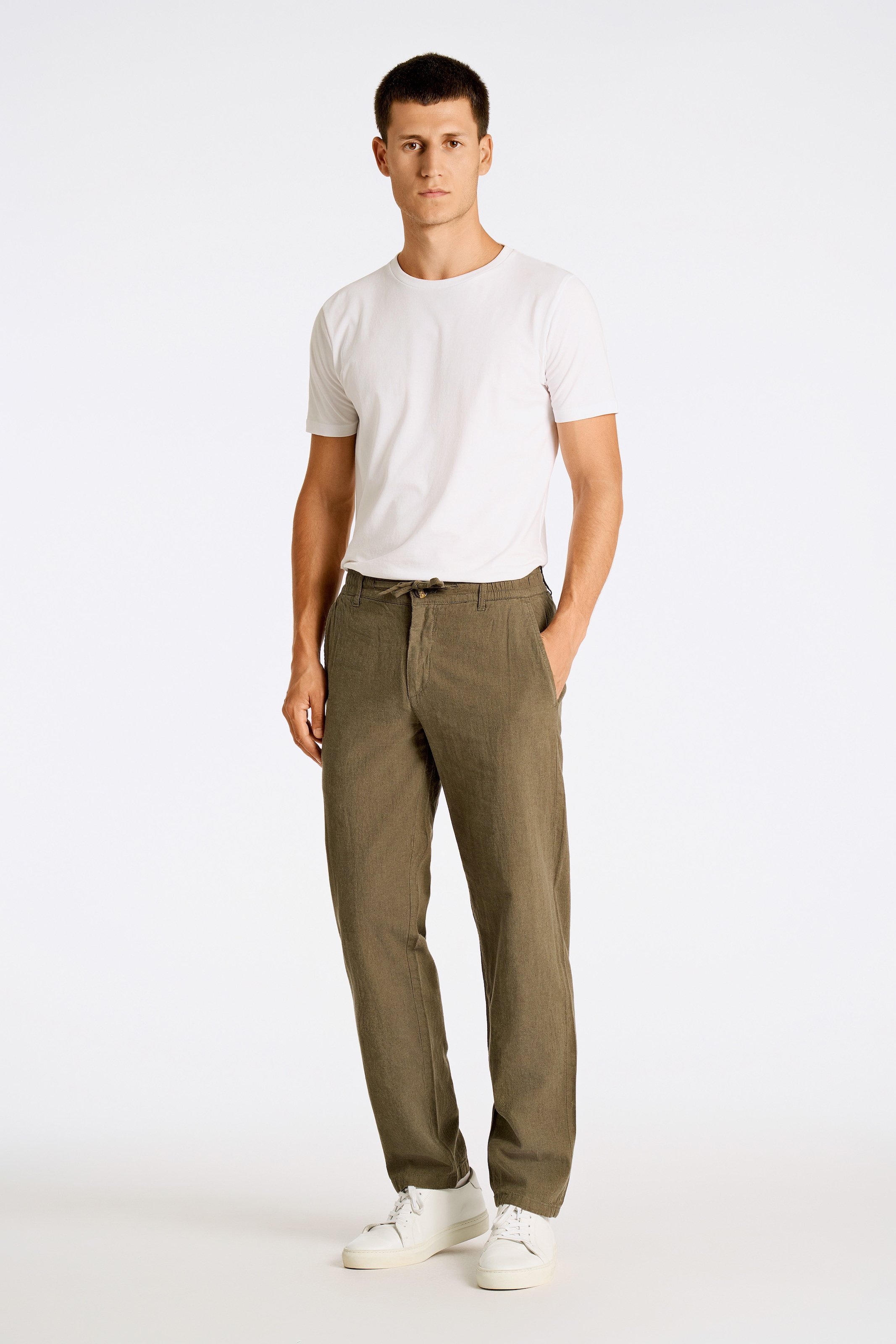 LINDBERGH Leinenhose, mit Gummizug und Kordel