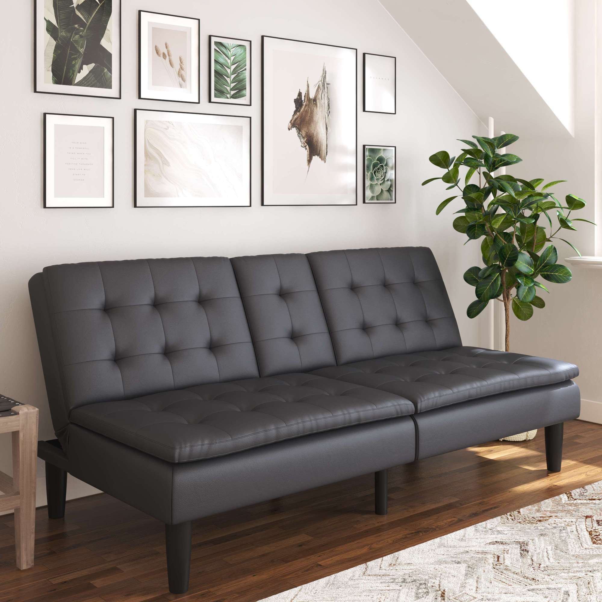 Dorel Home Schlafsofa »MAINE, Kinosofa mit Relax- und Bettfunktion, 2 Getränkehalter,«, Liegefläche 190 x 110 cm, Webstoff und Kunstleder