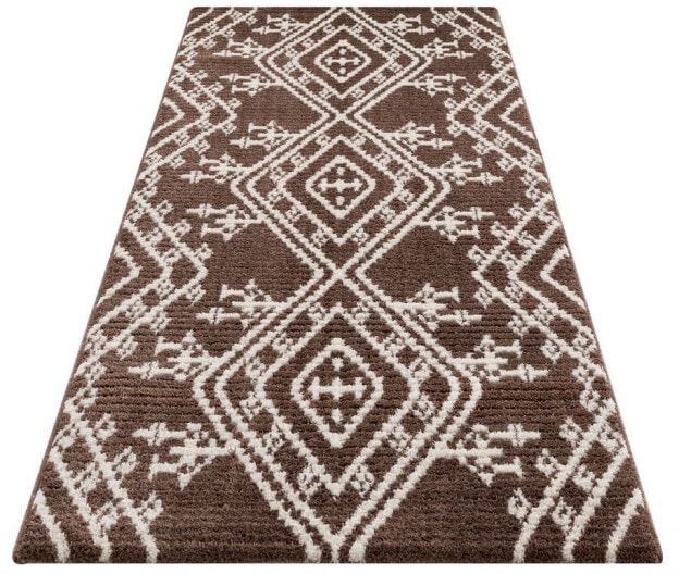 Carpet City Teppich »April 2291«, rechteckig, 10 mm Höhe, Läufer, weich durch Microfaser, Boho Ethno Look, Wohnzimmer