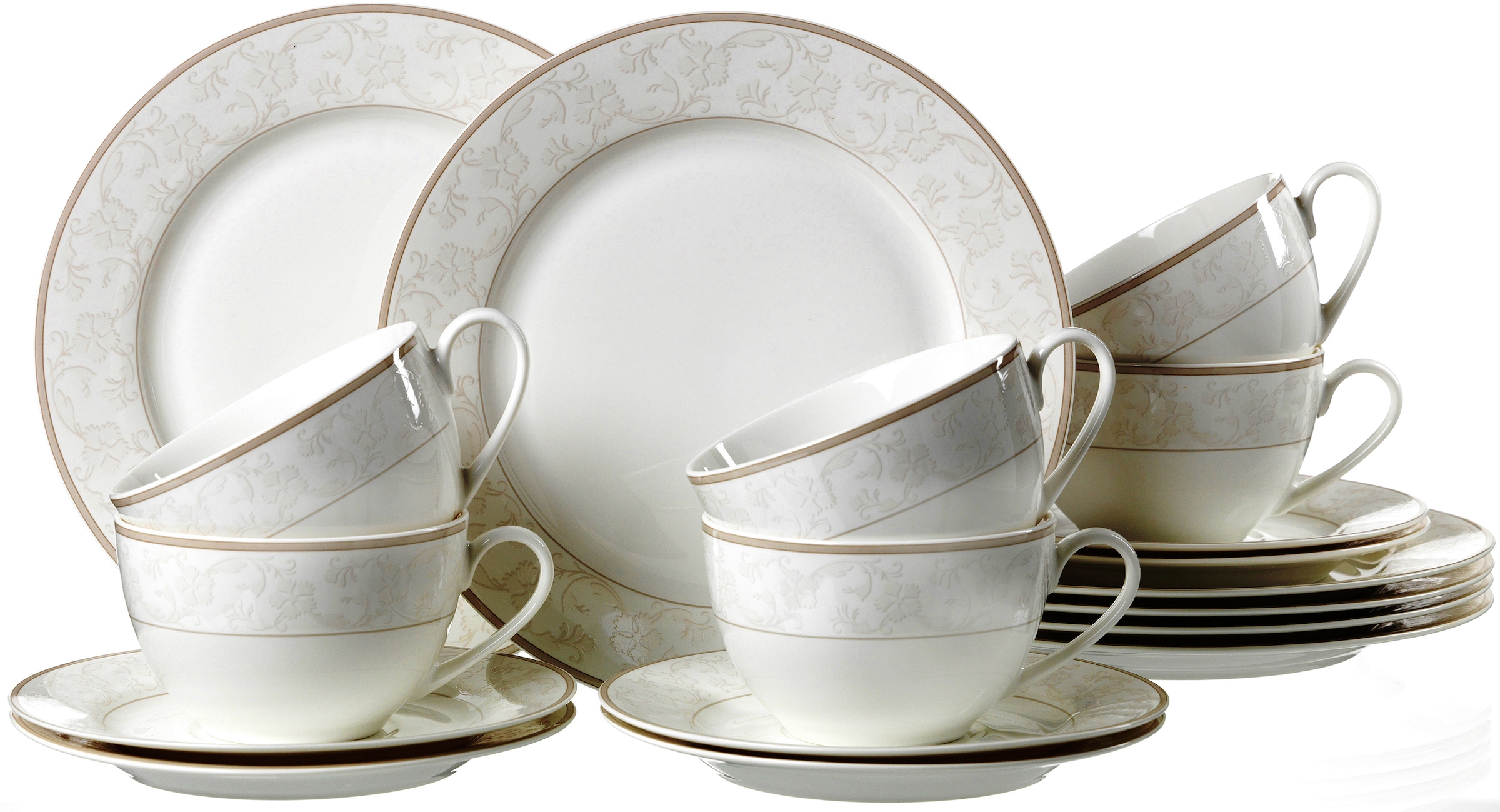 Kaffeeservice »Geschirr-Set, Service ISABELLA«, (Set, 18 tlg.), extravagantes Design,...