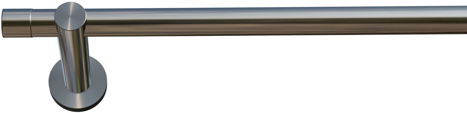 indeko Gardinenstange "Linz" 1 läufig-läufig Wunschmasslänge Komplett-Set inkl. Montagematerial