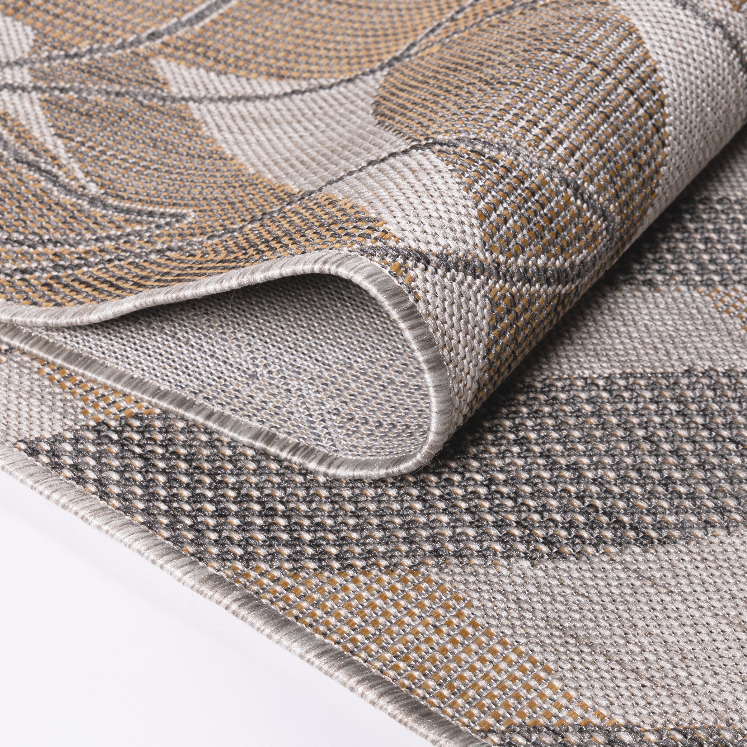 Ayyildiz Teppiche Outdoorteppich »SUNNY 4413«, rechteckig, 5 mm Höhe, Pflegeleicht / Strapazierfähig / In- und Outdoor / Blätter