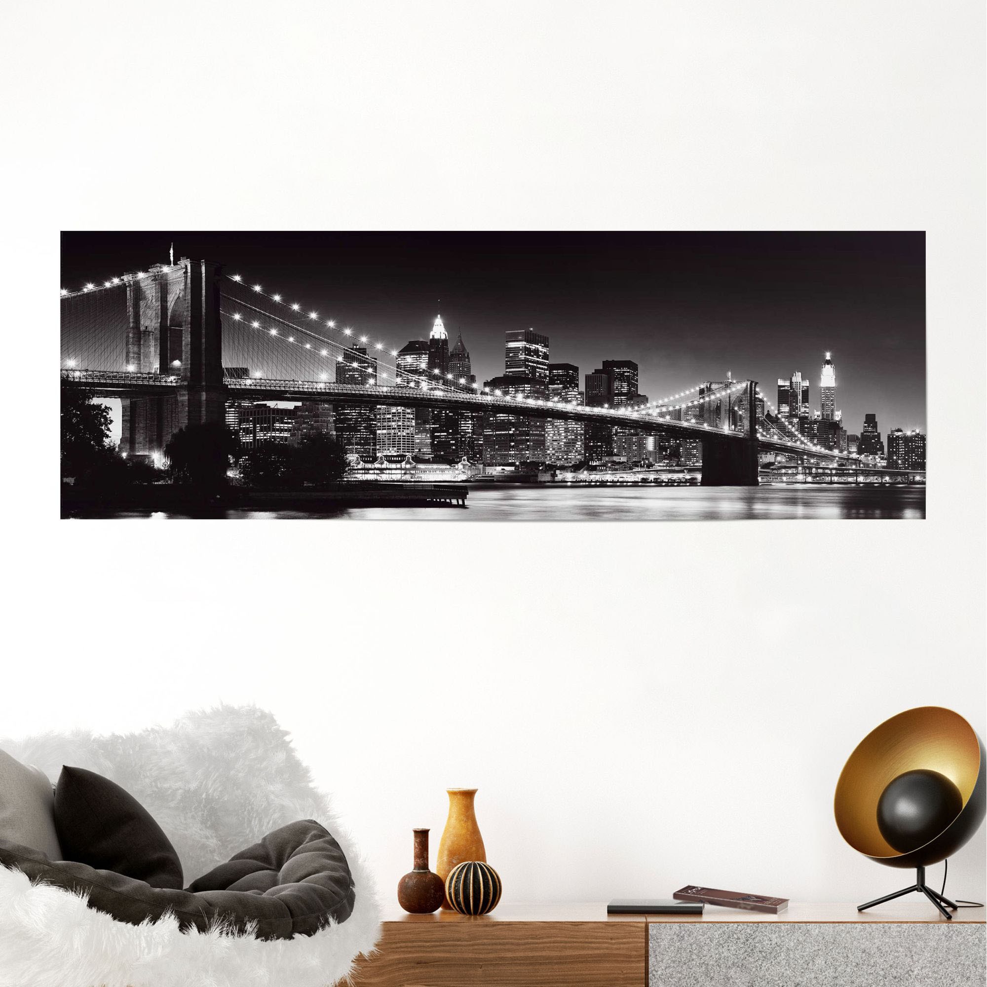 ❤ Reinders! Poster »New York Brooklyn Bridge«, (1 St.) entdecken im  Jelmoli-Online Shop | Poster