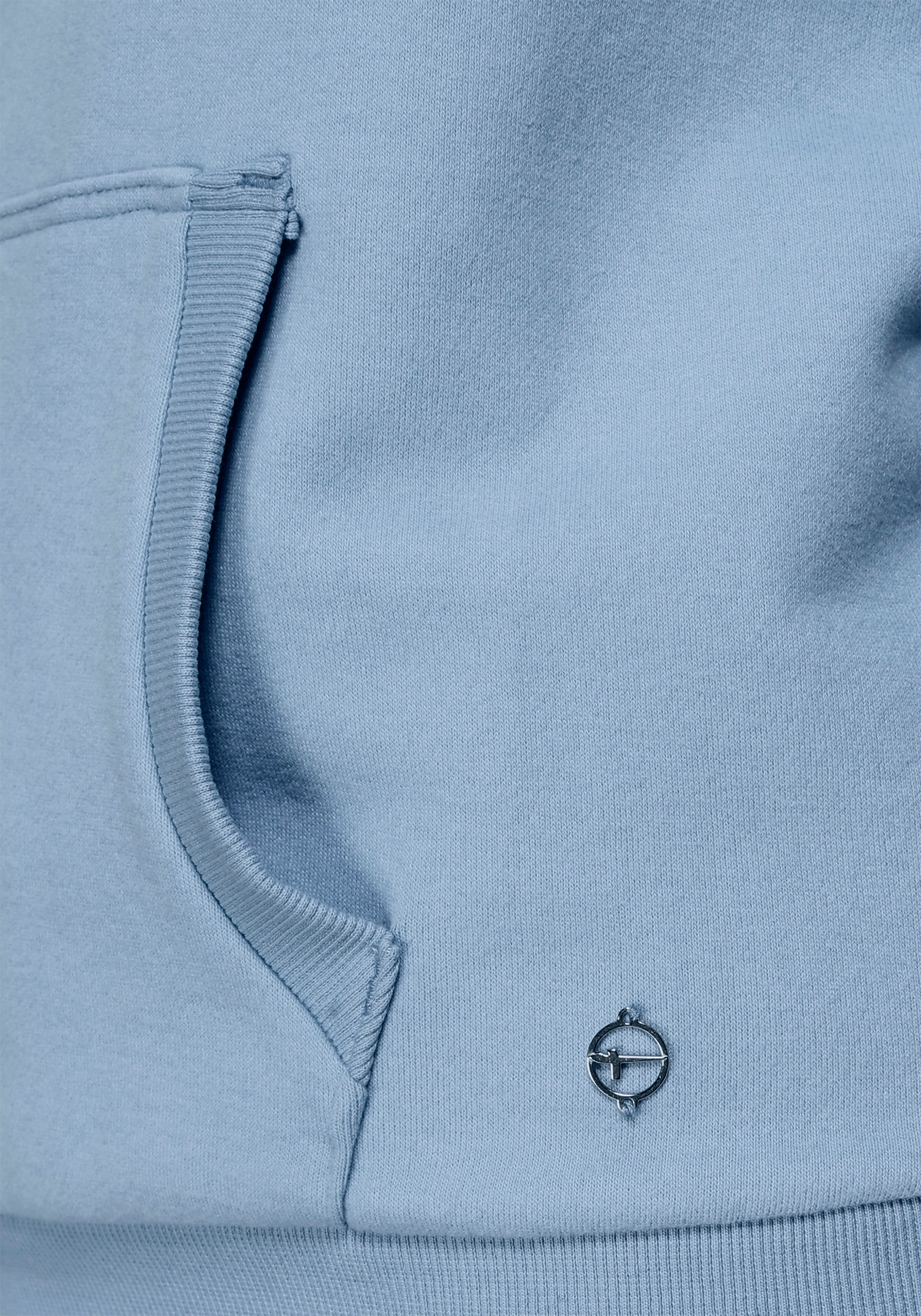 Tamaris Kapuzensweatshirt, figurumspielender Schnitt mit Tasche