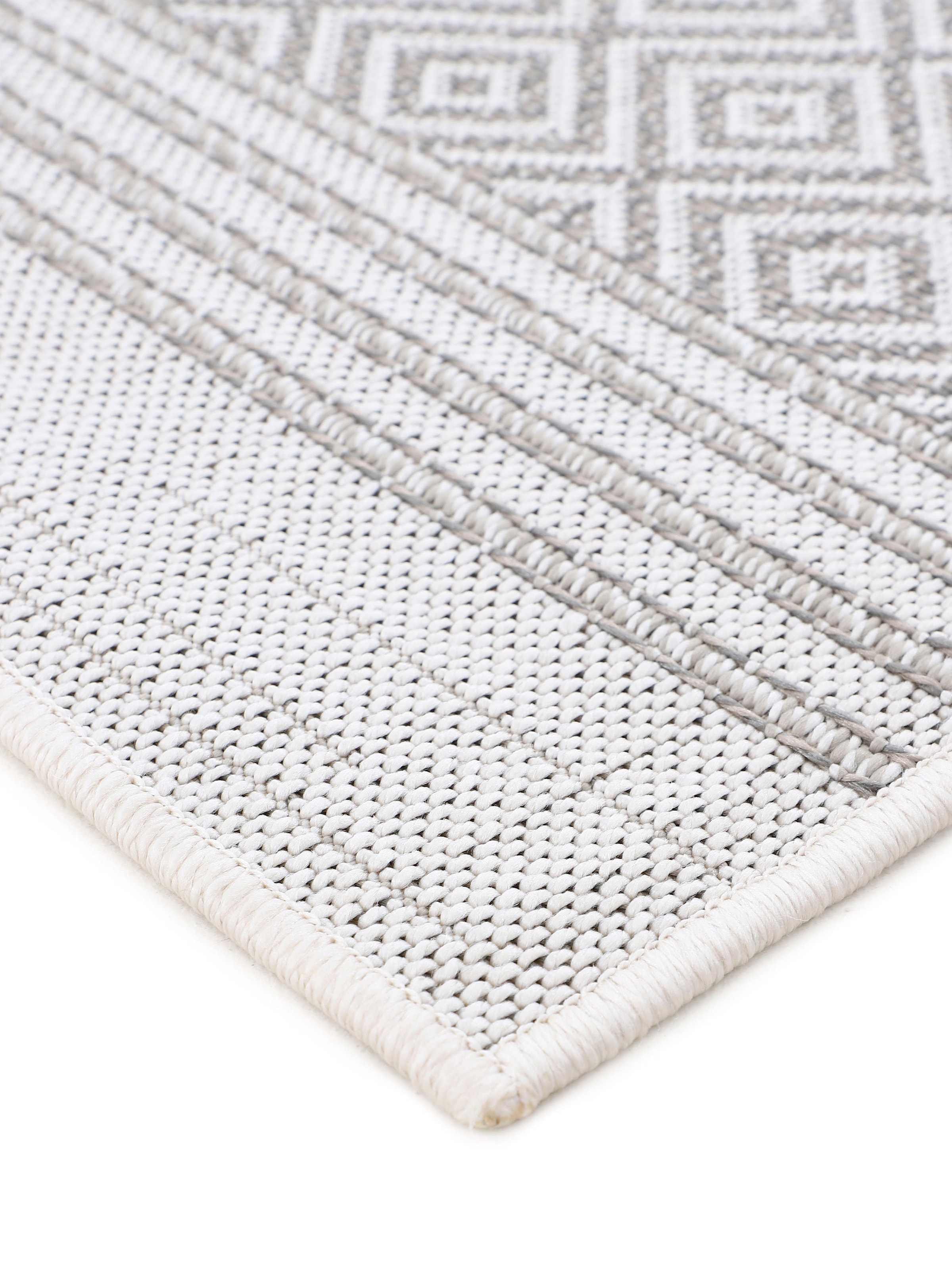 carpetfine Läufer »Boho 103«, rechteckig, 4 mm Höhe, robustes Flachgewebe, Sisal Optik, UV-beständig, Aussenbereich
