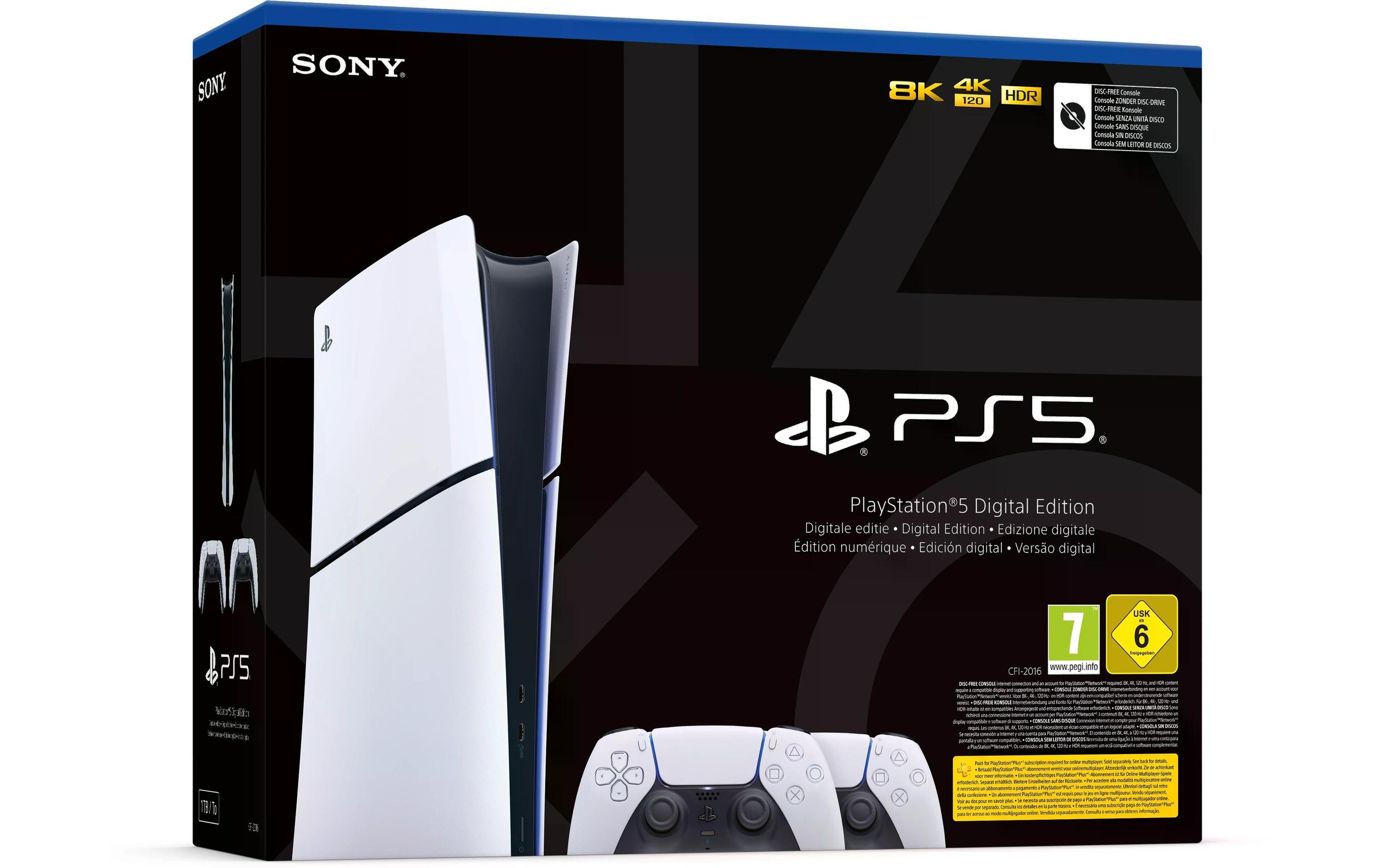 Sony Spielekonsole »PlayStation 5 Slim – Dig. Edition 2x DualSense«