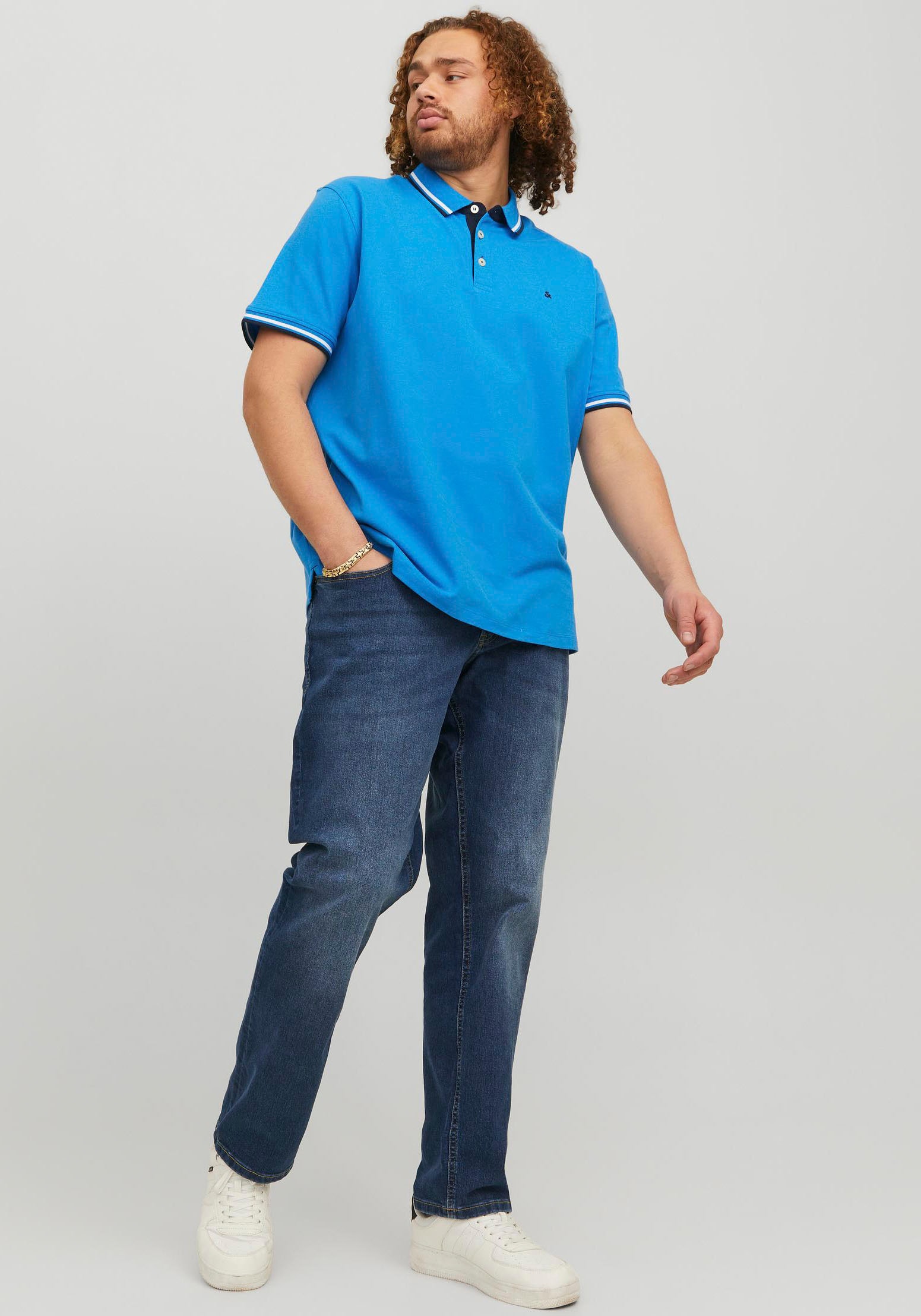 Jack & Jones PlusSize Slim-fit-Jeans »JJIGLENN JJORIGINAL MF 071 NOOS PLS«