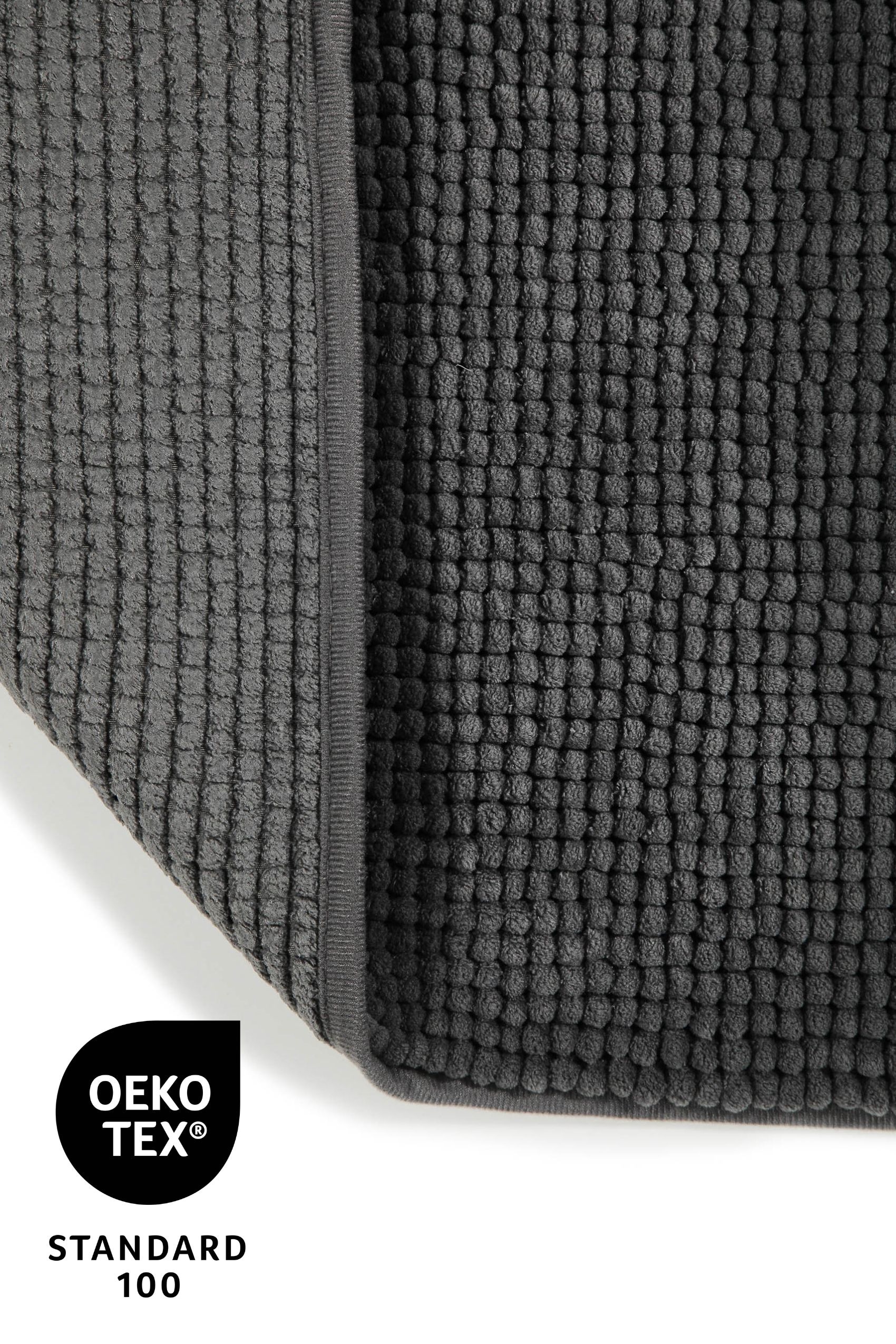 my home Badematte »Kaelan, weicher Chenille«, rutschhemmend beschichtet, fussbodenheizungsgeeignet, Badvorleger, Badteppich weiches Chenille, pastellfarben, Badezimmer
