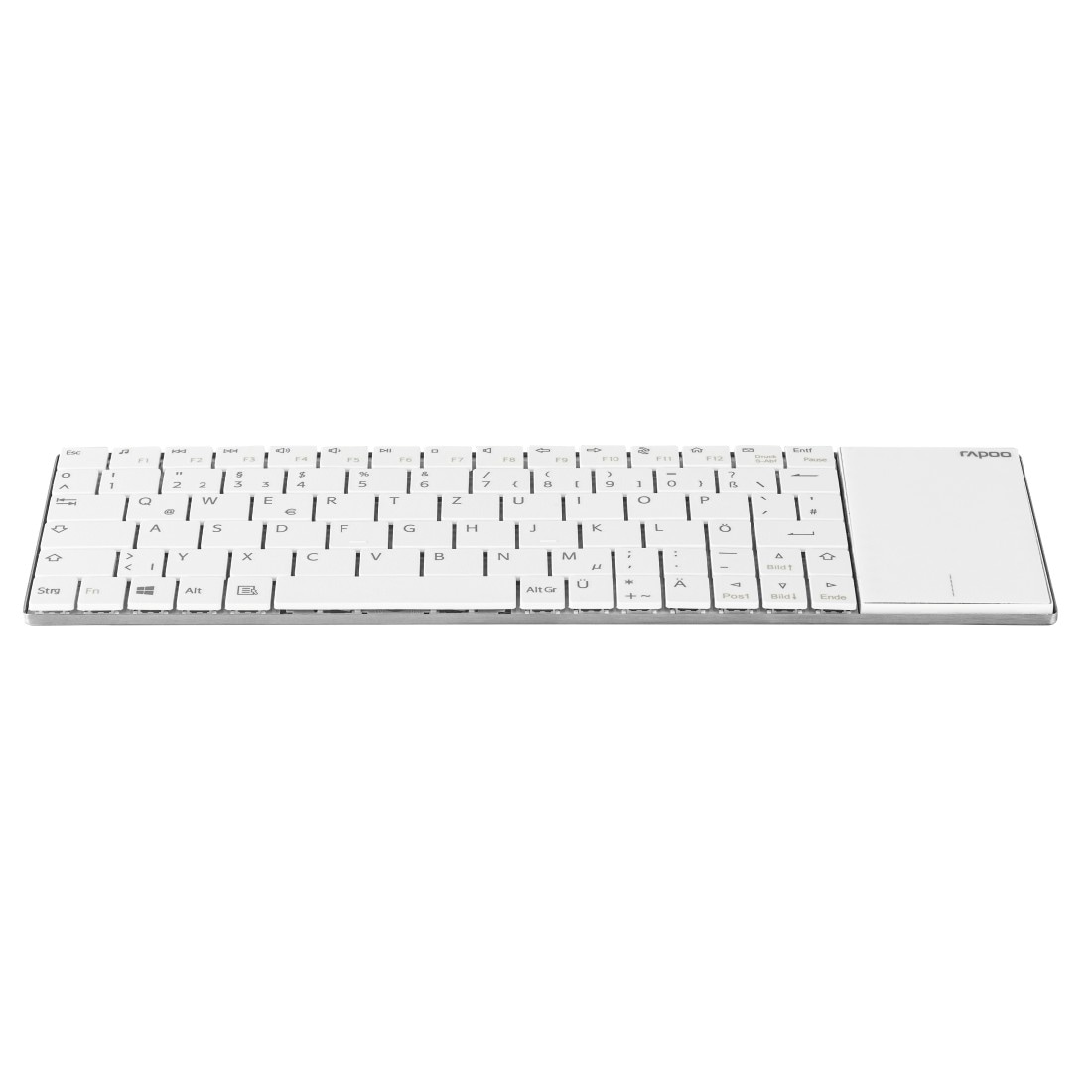 Rapoo Tastatur »E2710 kabellose Multimedia-Tastatur, 2.4 GHz Wireless Verbindung«, (Fn-Tasten-Touchpad)