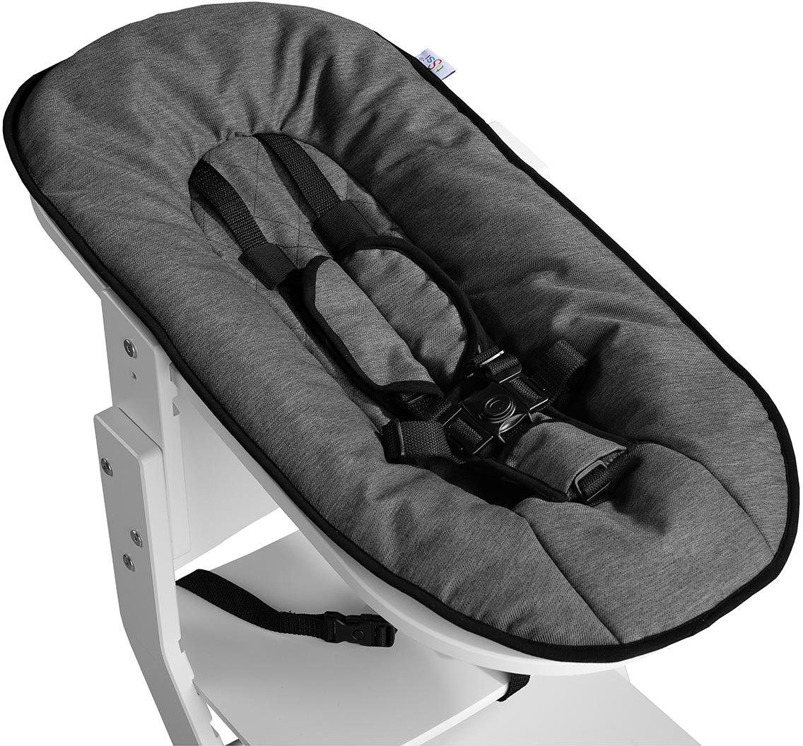 tiSsi® Hochstuhlaufsatz »weiss-anthrazit« bis, 1 kg, für tiSsi® Hochstuhl; Made in Europe