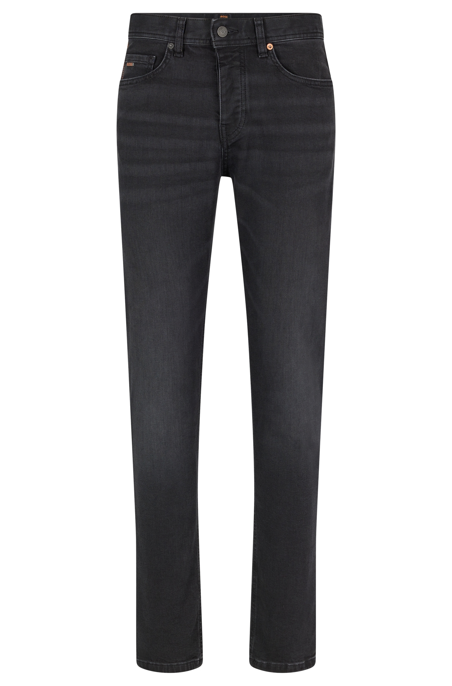 BOSS ORANGE Tapered-fit-Jeans »Taber BC P«, mit Leder-Badge