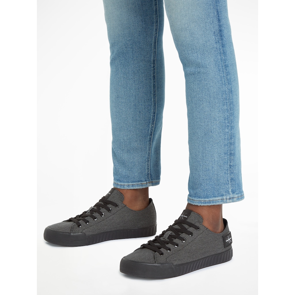 Calvin Klein Jeans Sneaker »SKATER VULC LOW LACEUP CS ML DIF«, mit Label an der Ferse, Freizeitschuh, Halbschuh, Schnürschuh