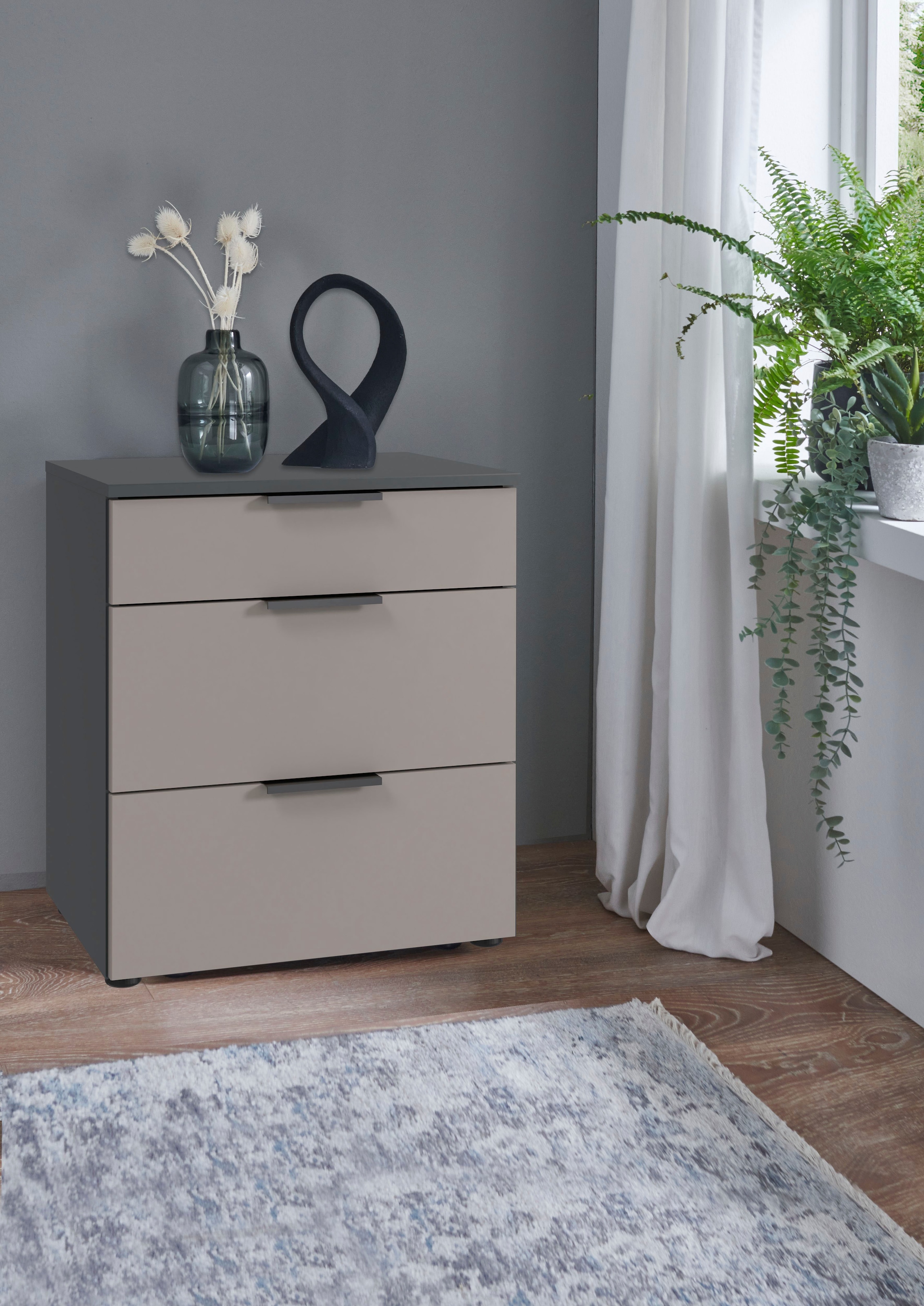 Wimex Nachtkommode »Oxford by fresh to go, mit Schubladen, in 2 Grössen«, (54cm breit,41cm tief, wahlweise in 2 Höhen), Mit Soft-close Beschlägen